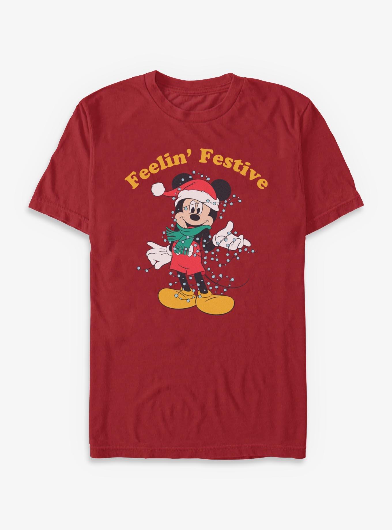 Disney Mickey Mouse Mickey Festive Feelin T-Shirt, , hi-res