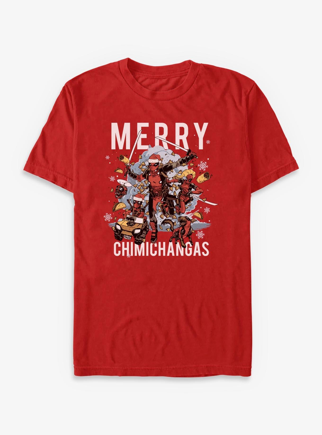 Marvel Deadpool Merry Chimichangas T-Shirt, , hi-res