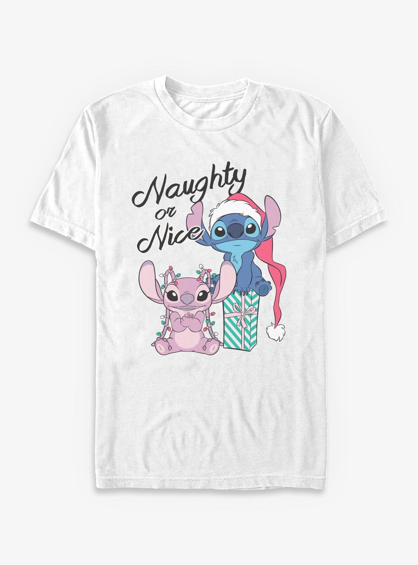 Disney Lilo & Stitch Naughty Or Nice Stitch & Angel T-Shirt