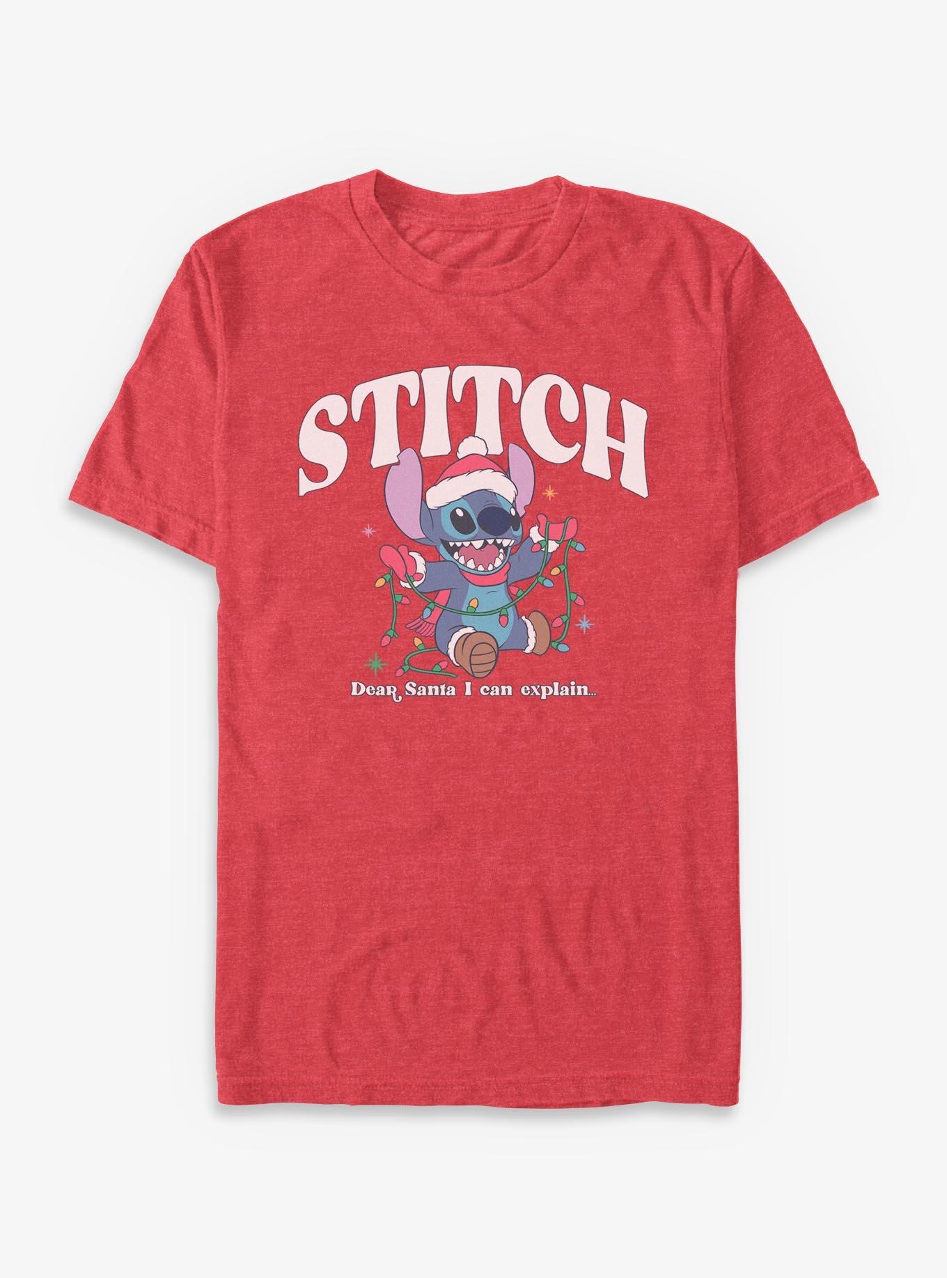 Disney Lilo & Stitch Dear Santa I Can Explain T-Shirt, , hi-res