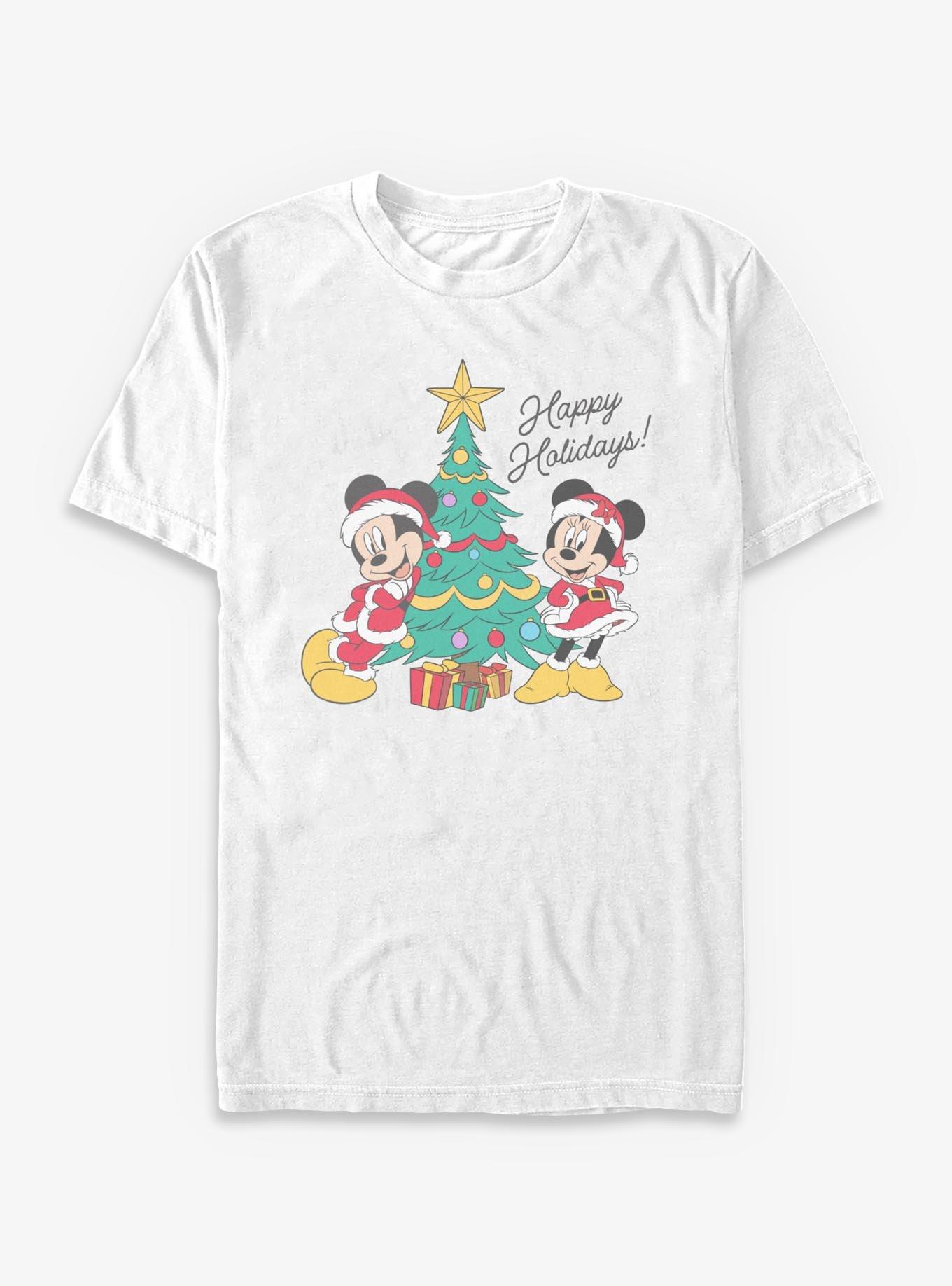 Disney Mickey Mouse Happy Holidays Minnie Mickey T-Shirt