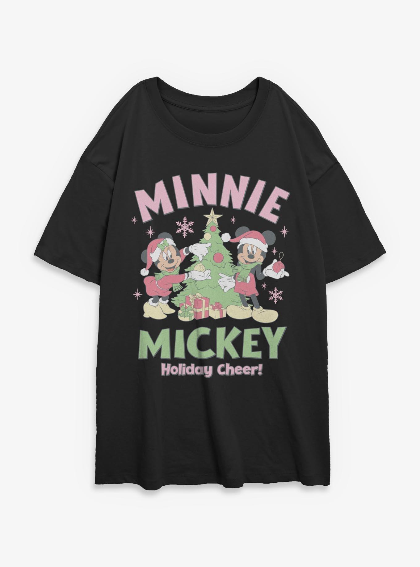 Disney Mickey Mouse Holiday Cheer Girls Oversized T-Shirt, , hi-res