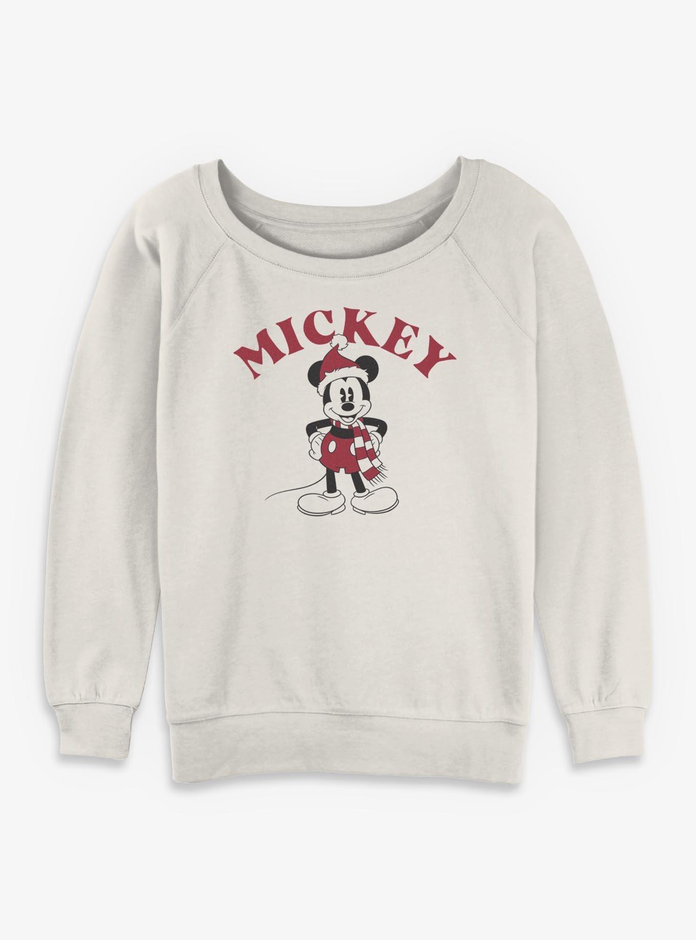 Disney Mickey Mouse Christmas Ready Mickey Girls Slouchy Sweatshirt, , hi-res