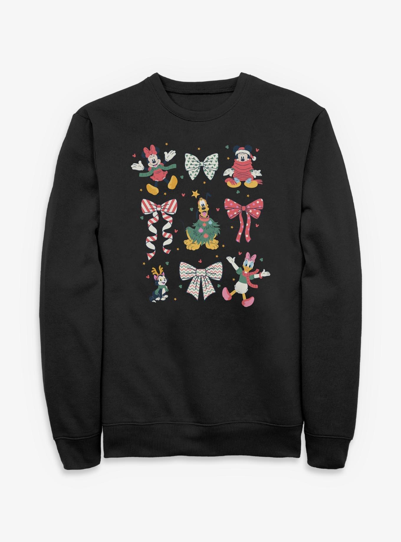 Disney Mickey Mouse Disney Christmas Bows Sweatshirt