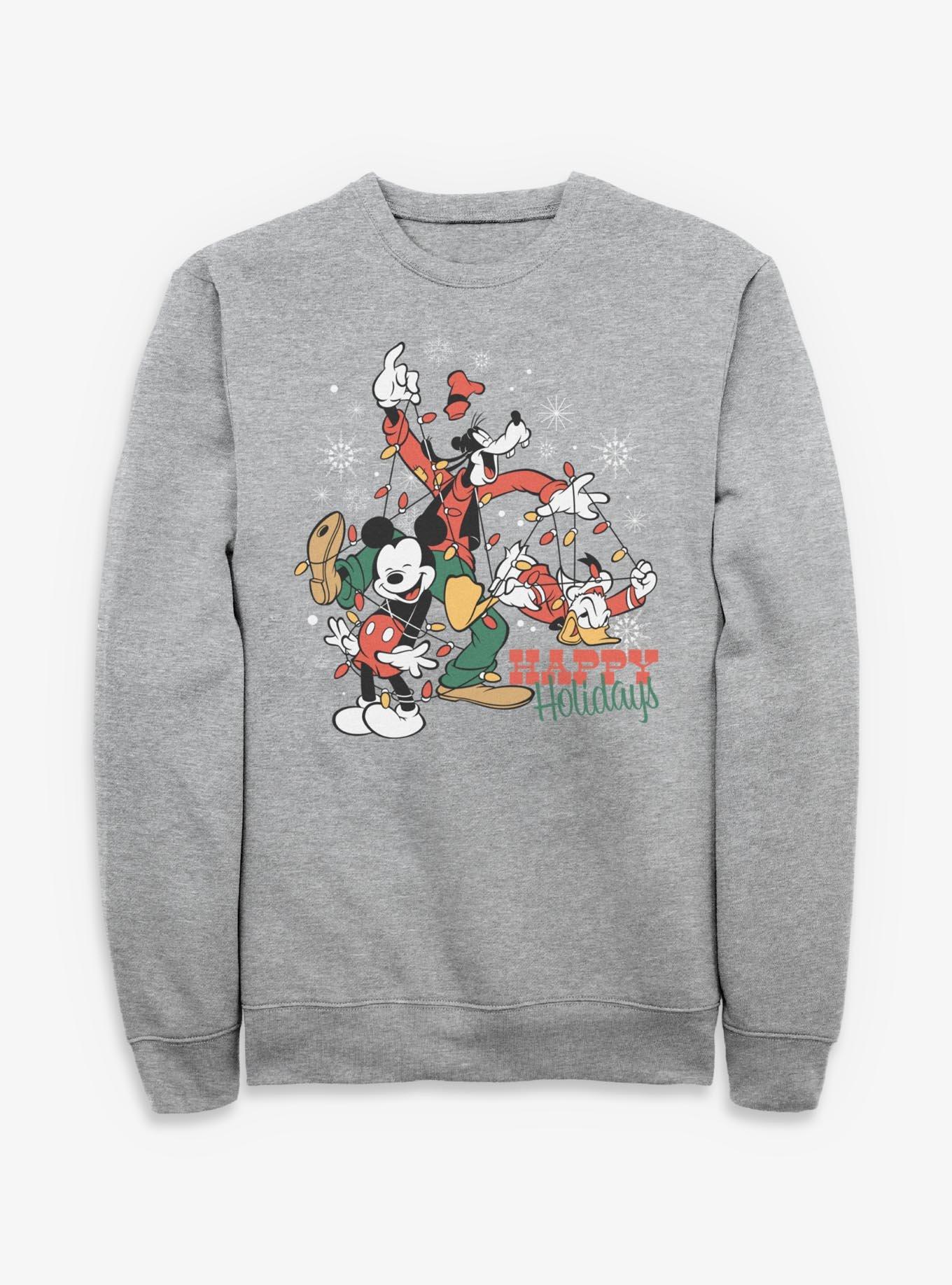 Disney Mickey Mouse Classic Happy Holidays Sweatshirt, , hi-res
