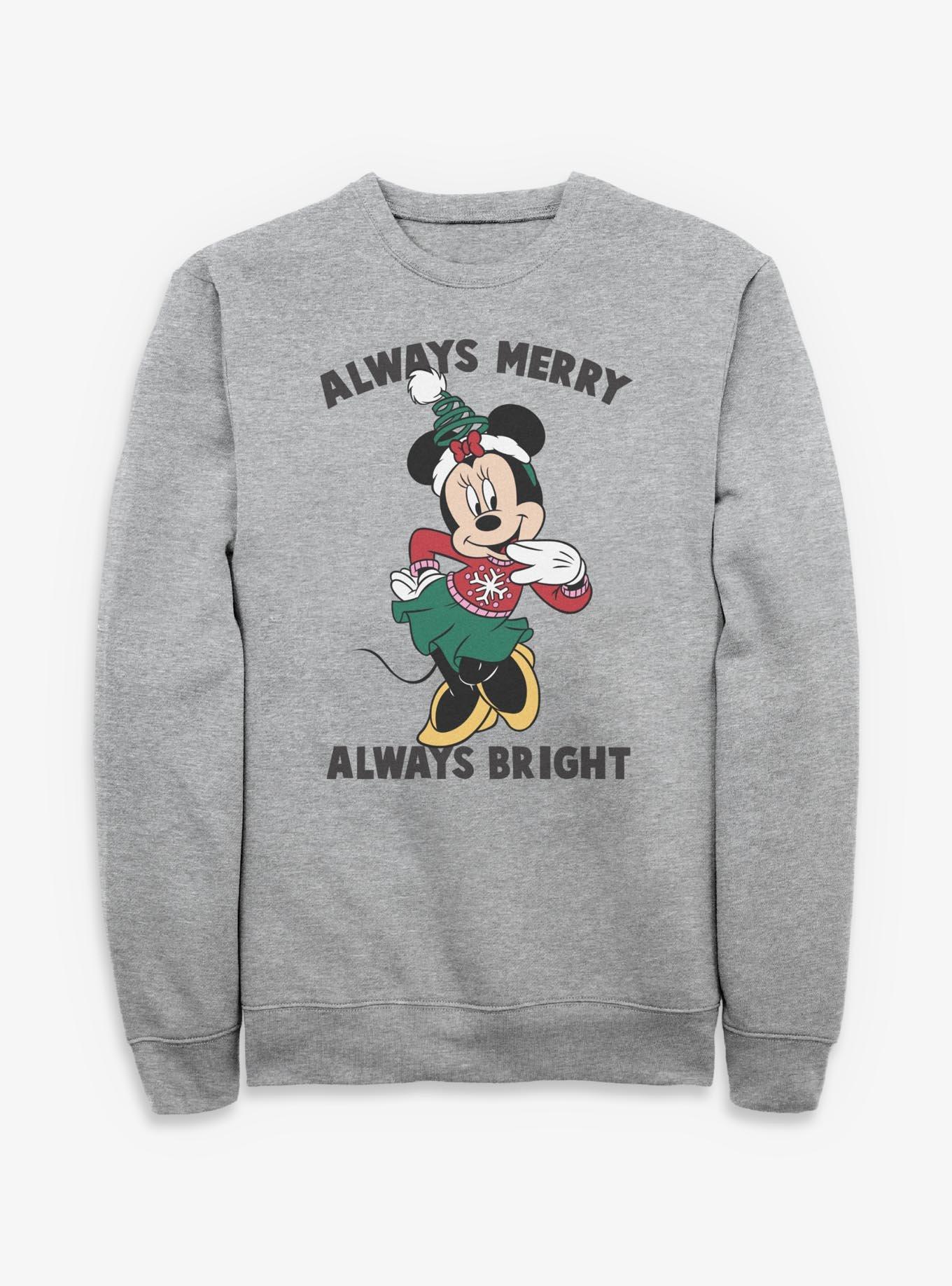 Disney Minnie Mouse Always Always Bright Sweatshirt, , hi-res