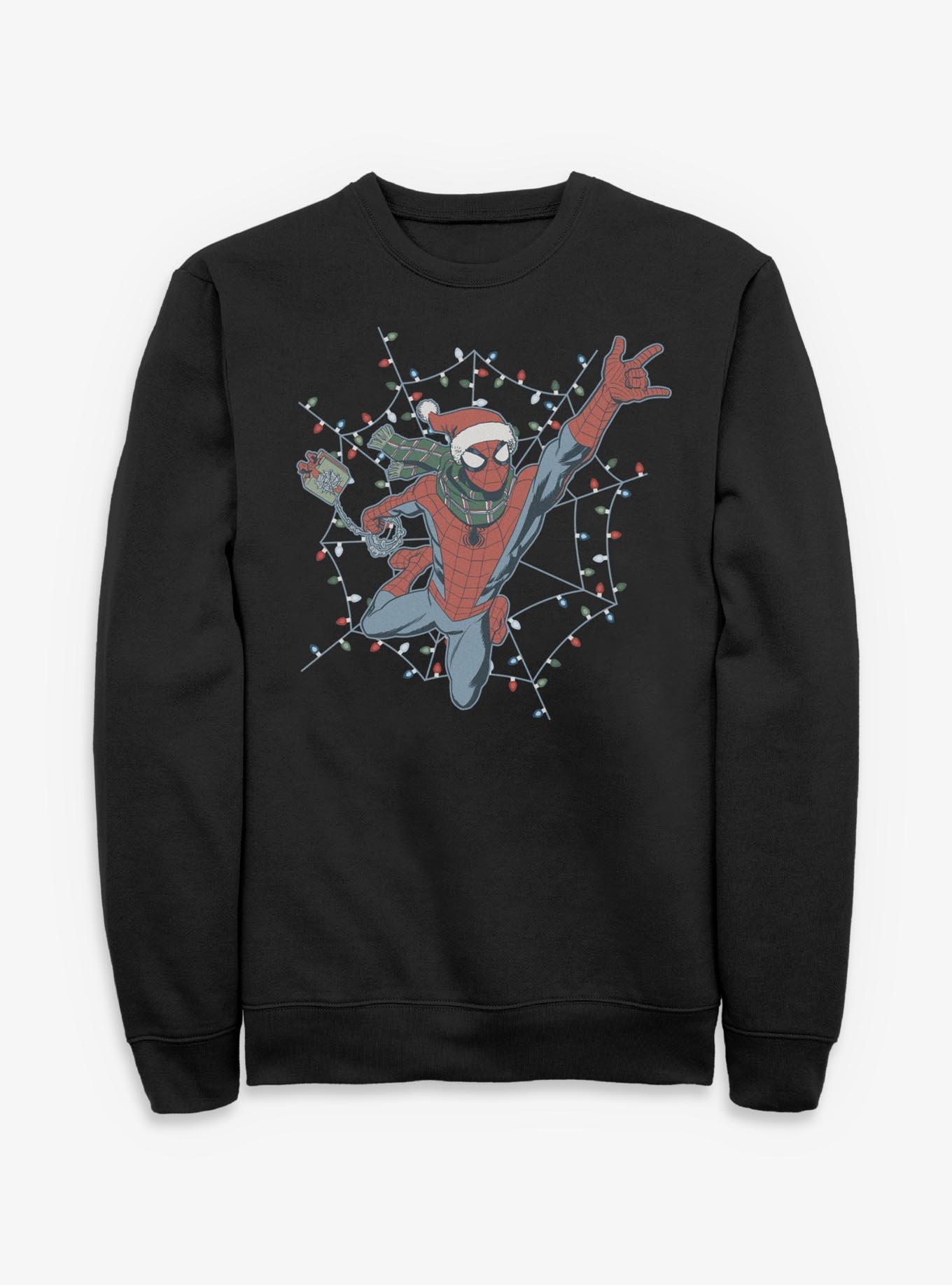 Marvel Spider-Man Swing Into Holiday Sweatshirt, , hi-res