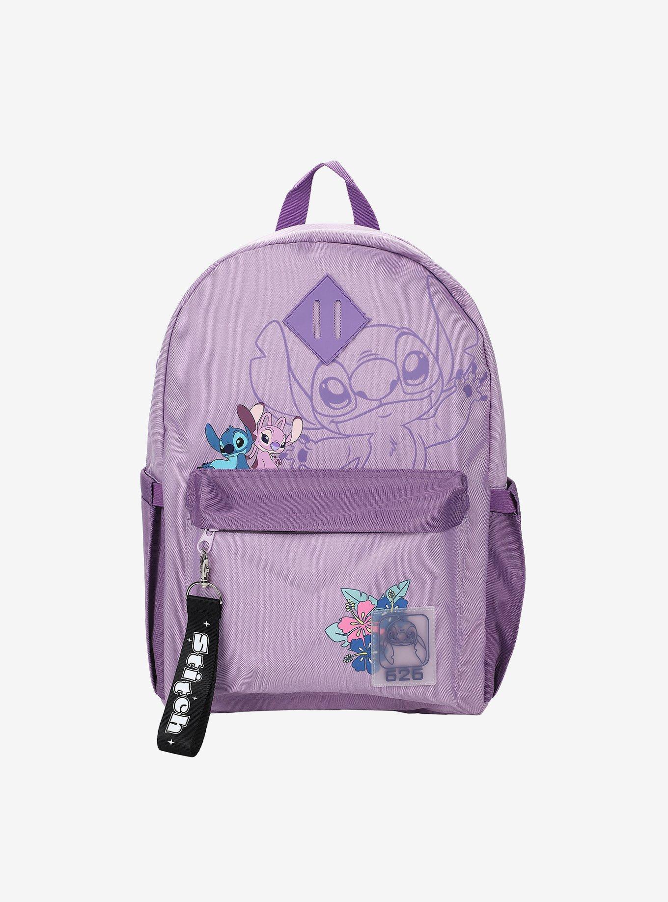 Disney Lilo & Stitch Angel & Stitch Purple Backpack, , hi-res