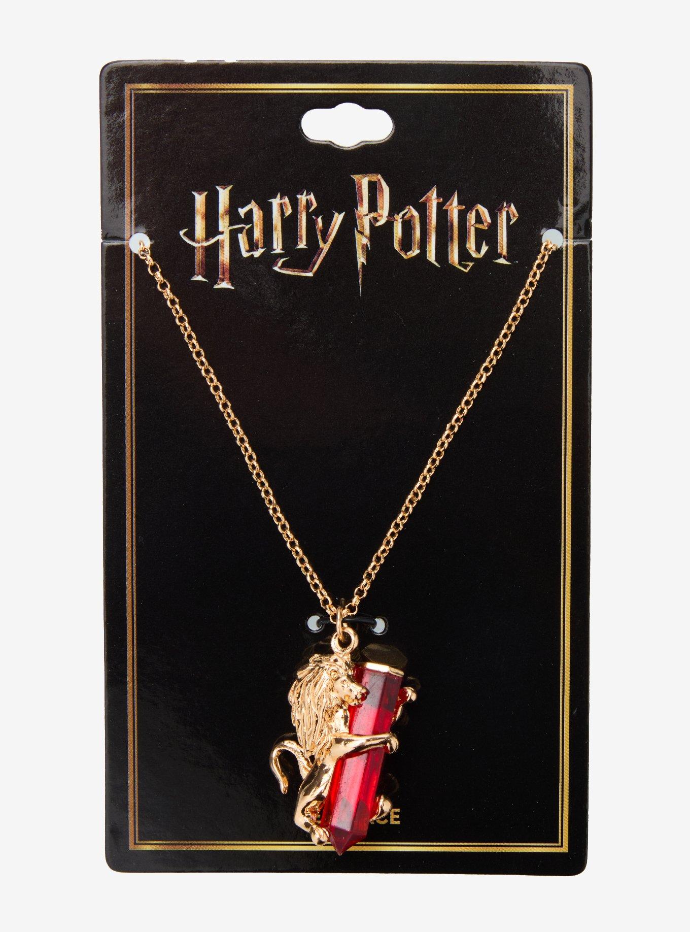 Harry Potter Gryffindor Crystal Necklace, , hi-res