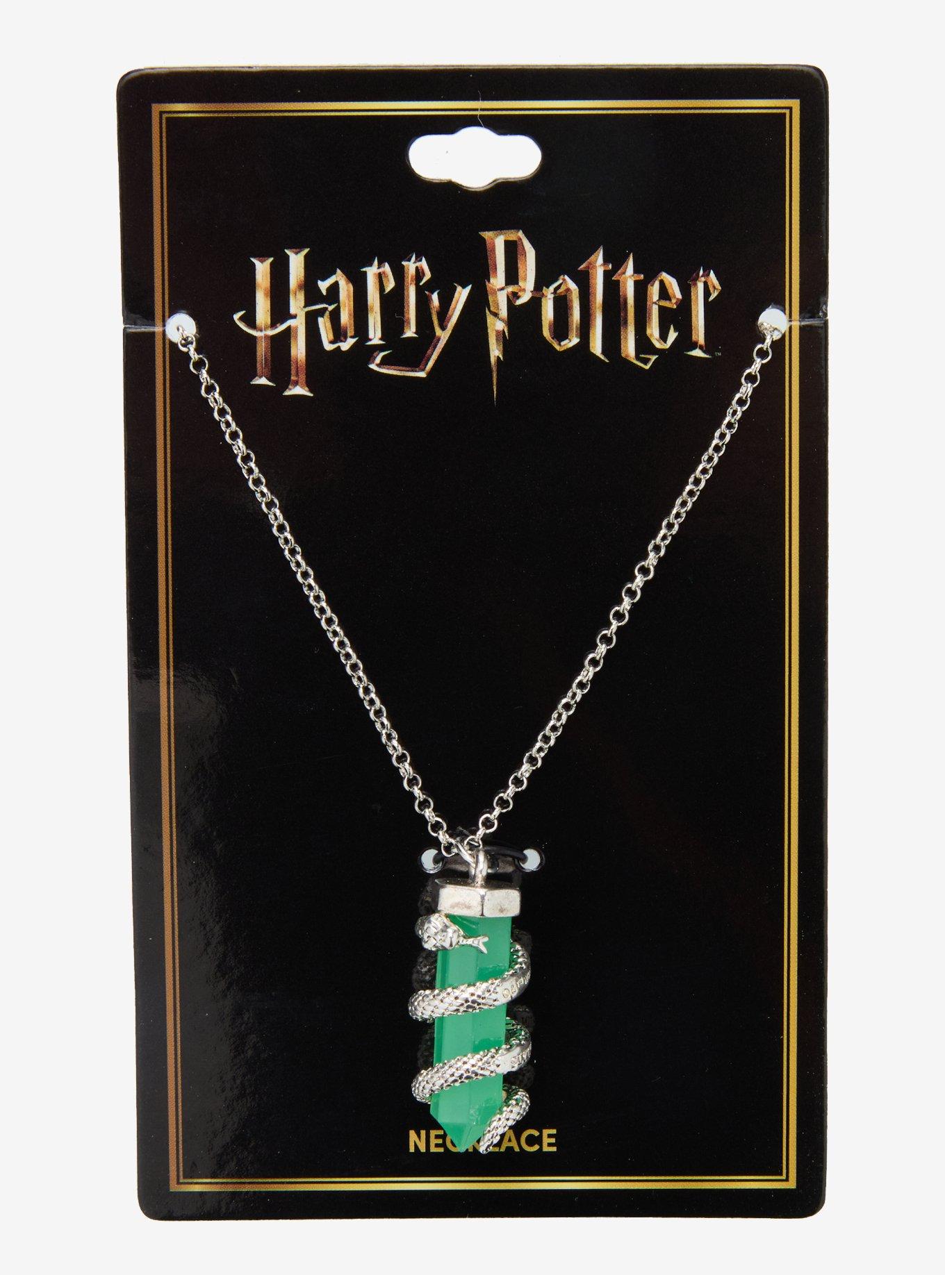 Harry Potter Slytherin Crystal Necklace, , hi-res