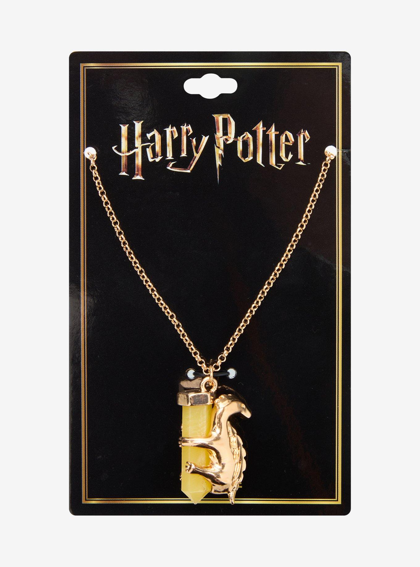Harry Potter Hufflepuff Crystal Necklace, , hi-res