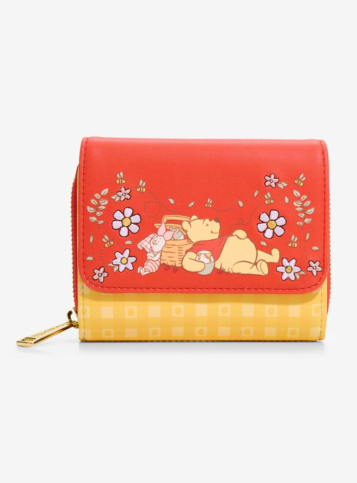 Loungefly Disney Winnie the Pooh Floral Gingham Wallet - BoxLunch Exclusive, , hi-res