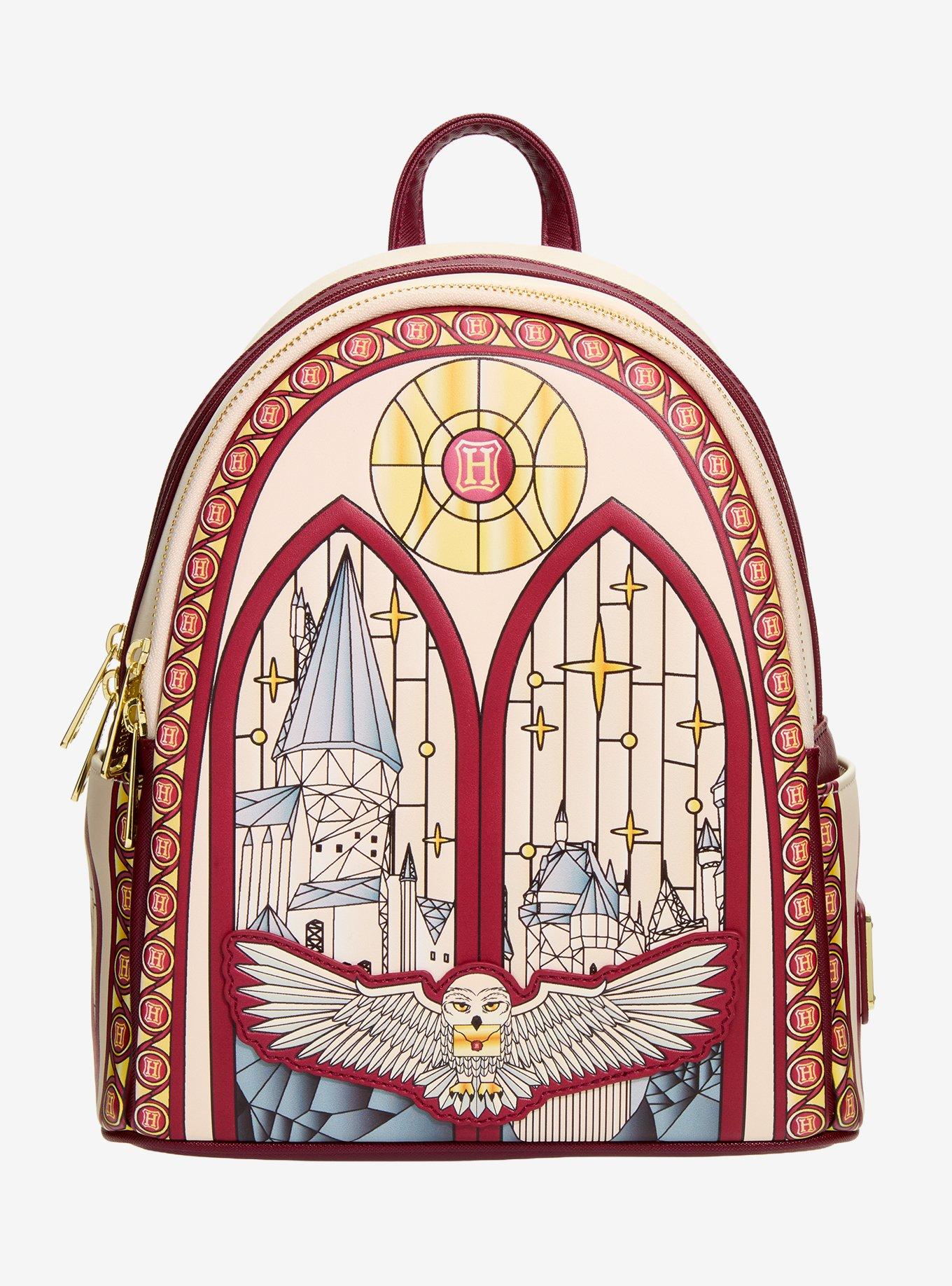 Loungefly Harry Potter Hedwig Stained Glass Window Mini Backpack - BoxLunch Exclusive, , hi-res