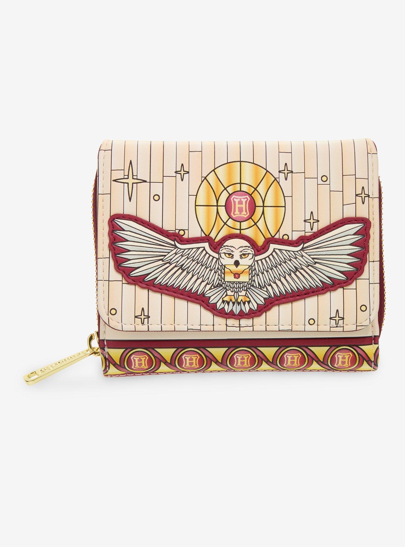 Loungefly Harry Potter Hedwig Stained Glass Wallet- BoxLunch Exclusive, , hi-res