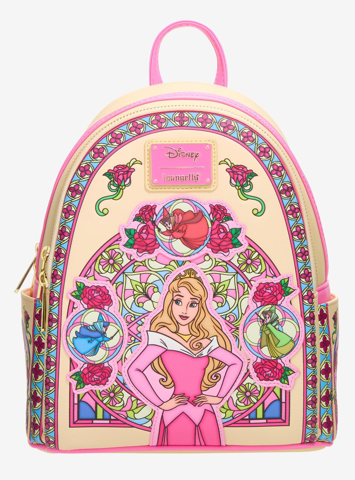 Loungefly Disney Sleeping Beauty Aurora Stained Glass Portrait Mini Backpack - BoxLunch Exclusive, , hi-res
