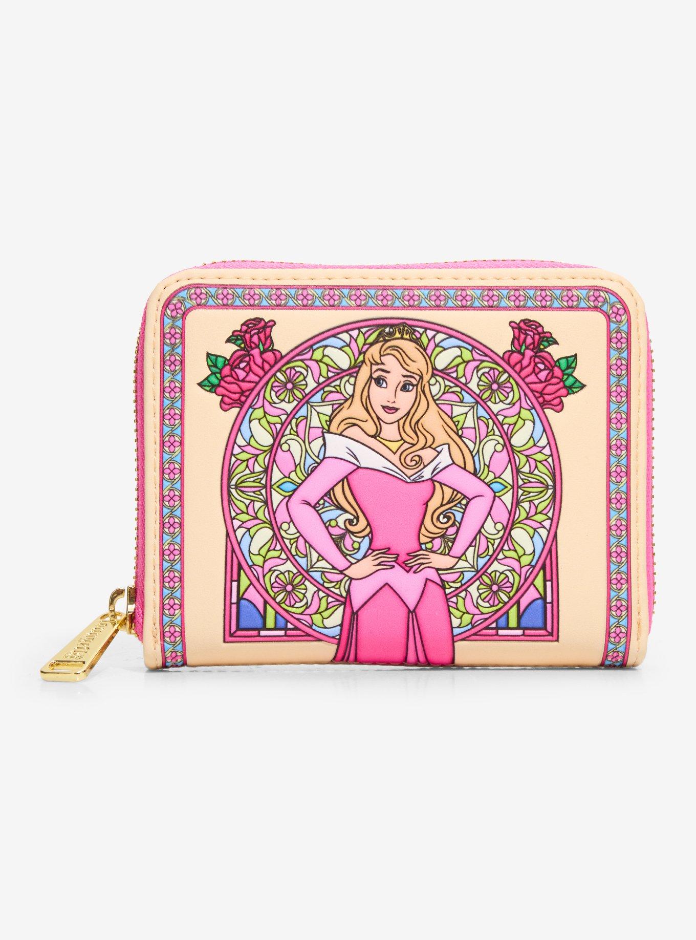 Loungefly Disney Sleeping Beauty Stained Glass Zip Wallet &mdash; BoxLunch Exclusive, , hi-res