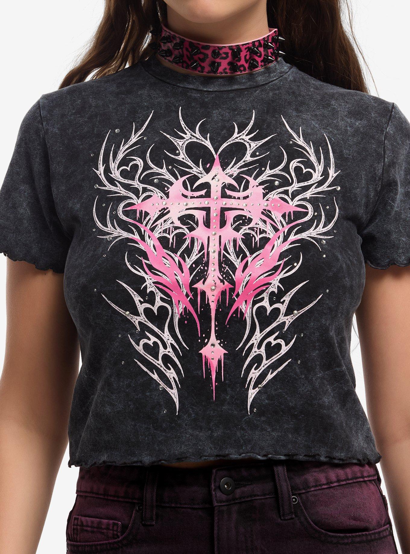 Sweet Society Pink Cyber Cross Girls Baby T-Shirt, , hi-res