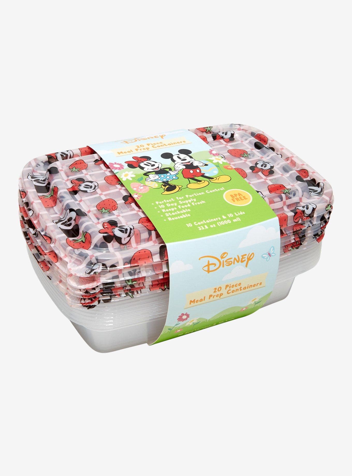 Disney Mickey Mouse & Minnie Mouse Meal Prep Container Set, , hi-res