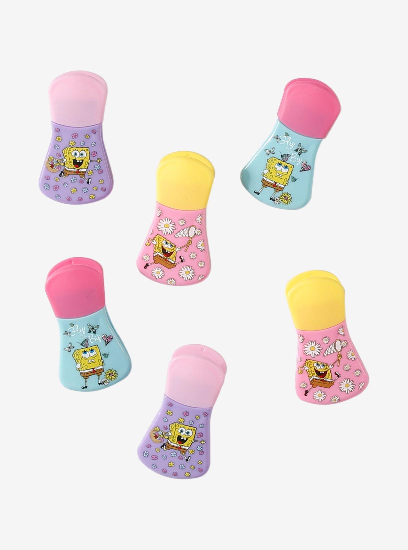 SpongeBob SquarePants Floral Magnetic Bag Clip Set, , hi-res