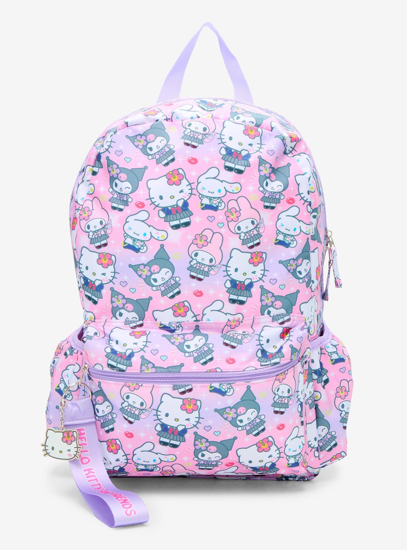 hello kitty backpack wego Loungefly and Mimmy Cosplay Mini vRare Exclusive Finished with fringe trim for fun and a top zipper closure Hello Kitty and Friends BFF