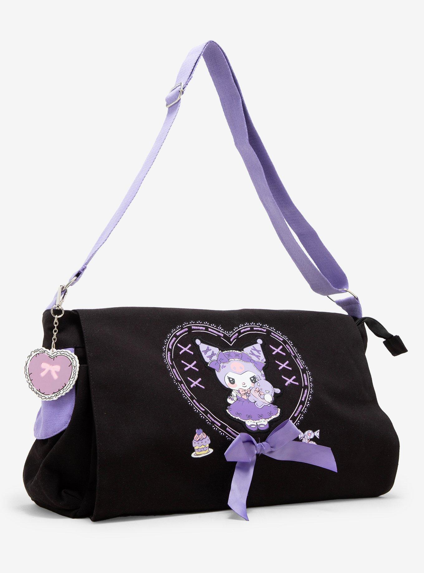 Kuromi Lolita Ribbon Messenger Bag, , hi-res