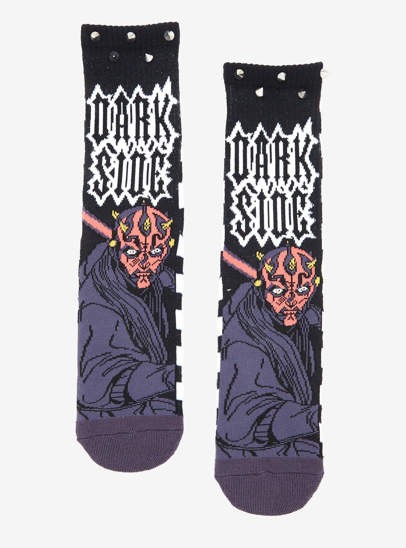 Star Wars Darth Maul Stud Crew Socks, , hi-res