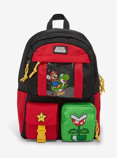 yo　マリオバッグ Super Mario Bros. Mario & Yoshi Built-Up Backpack | Hot Topic