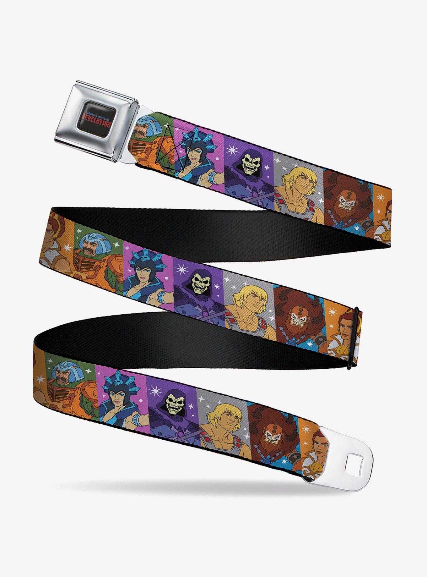 Masters of The Universe Character Block Poses Multi Seatbelt Buckle Belt, , hi-res