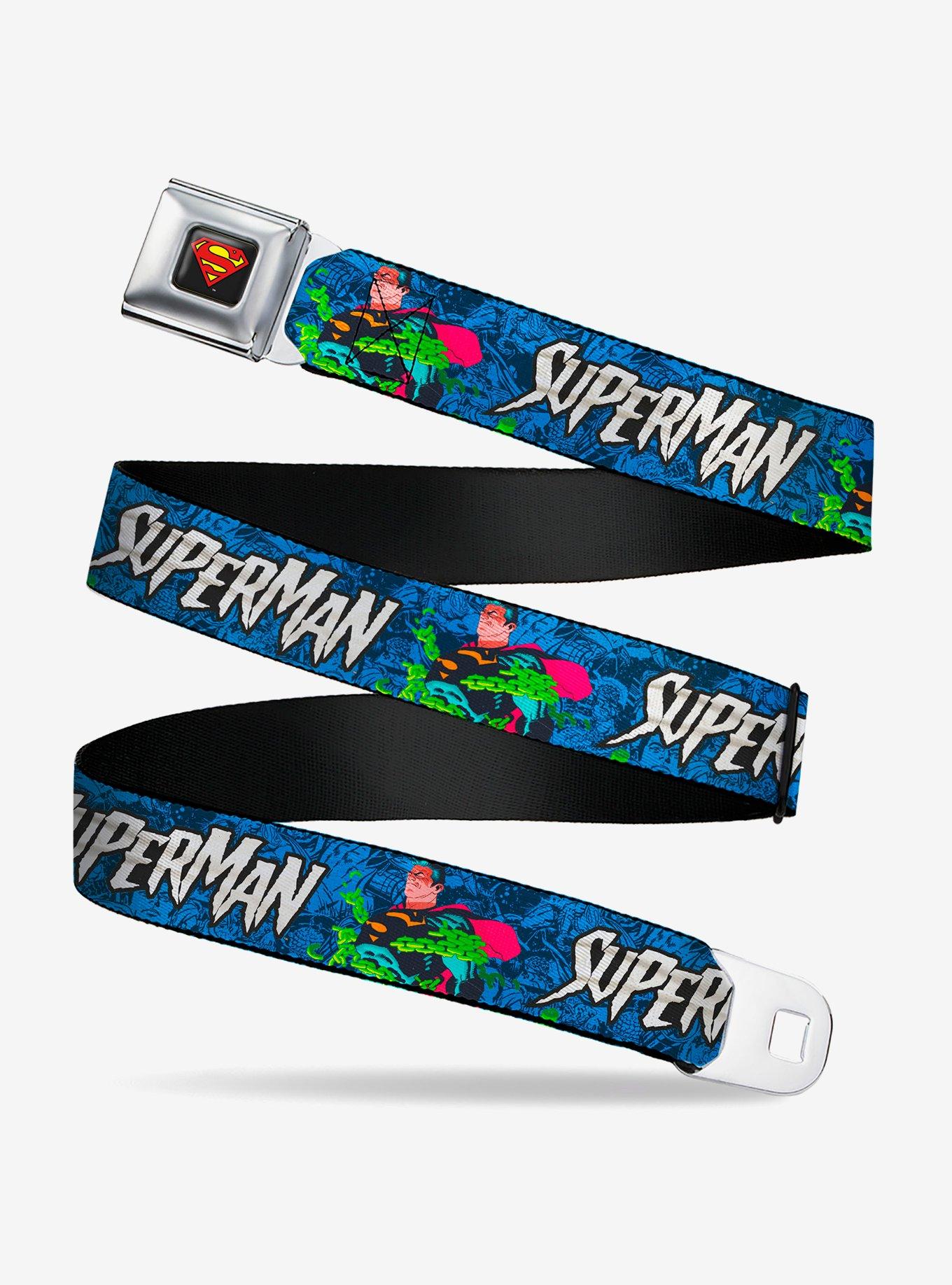 DC Comics Superman Breaking Chains Force For Good Pose Seatbelt Buckle Belt, , hi-res