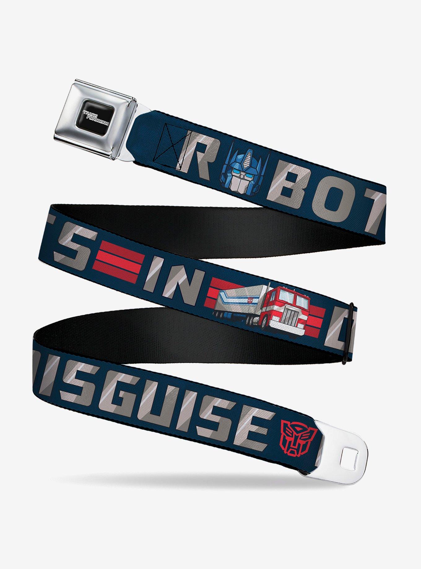 Transformers Optimus Prime Robots In Disguise Icons Seatbelt Buckle Belt