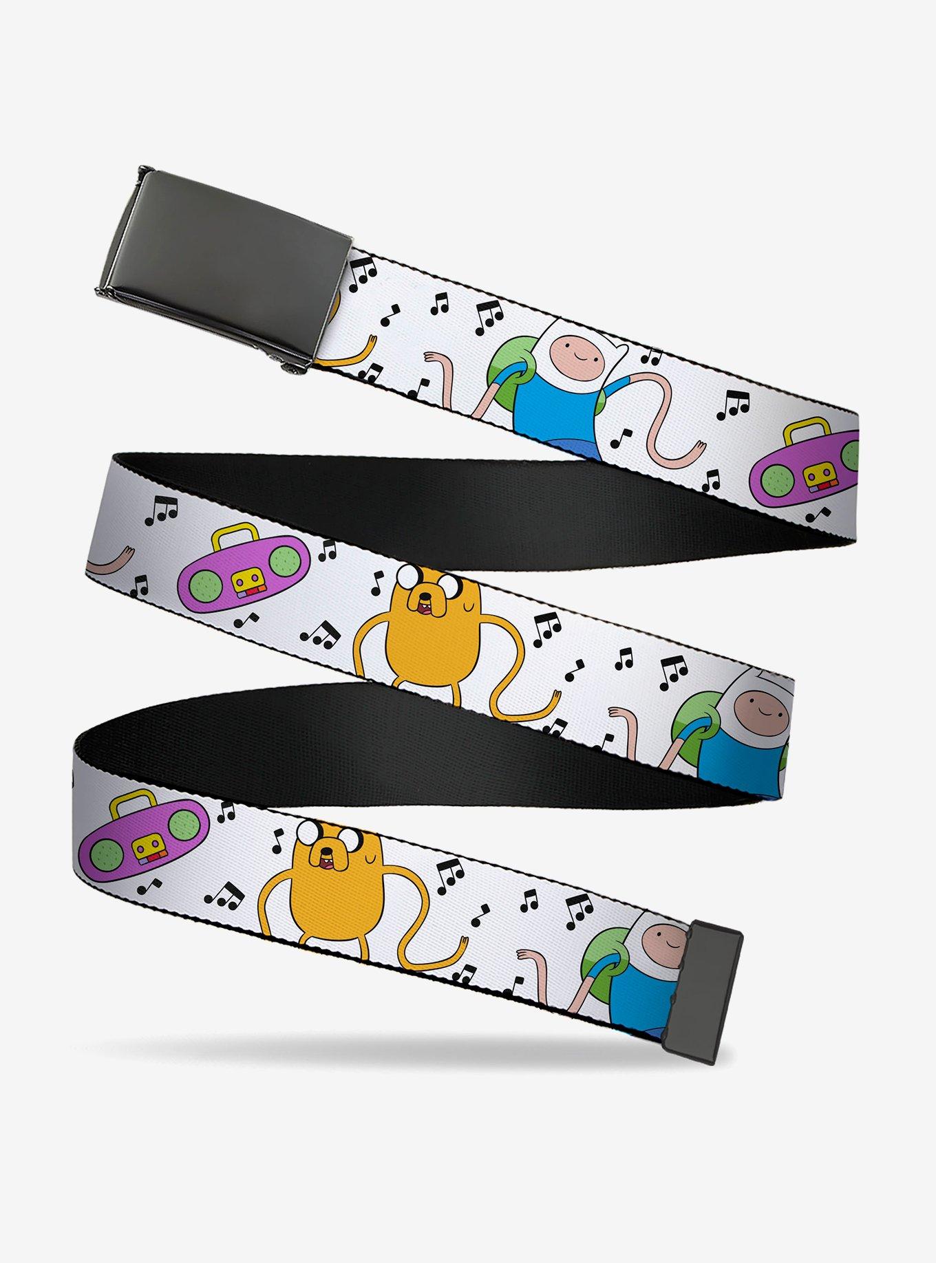Adventure Time Finn and Jake Long Arms Dancing Pose Clamp Buckle Belt