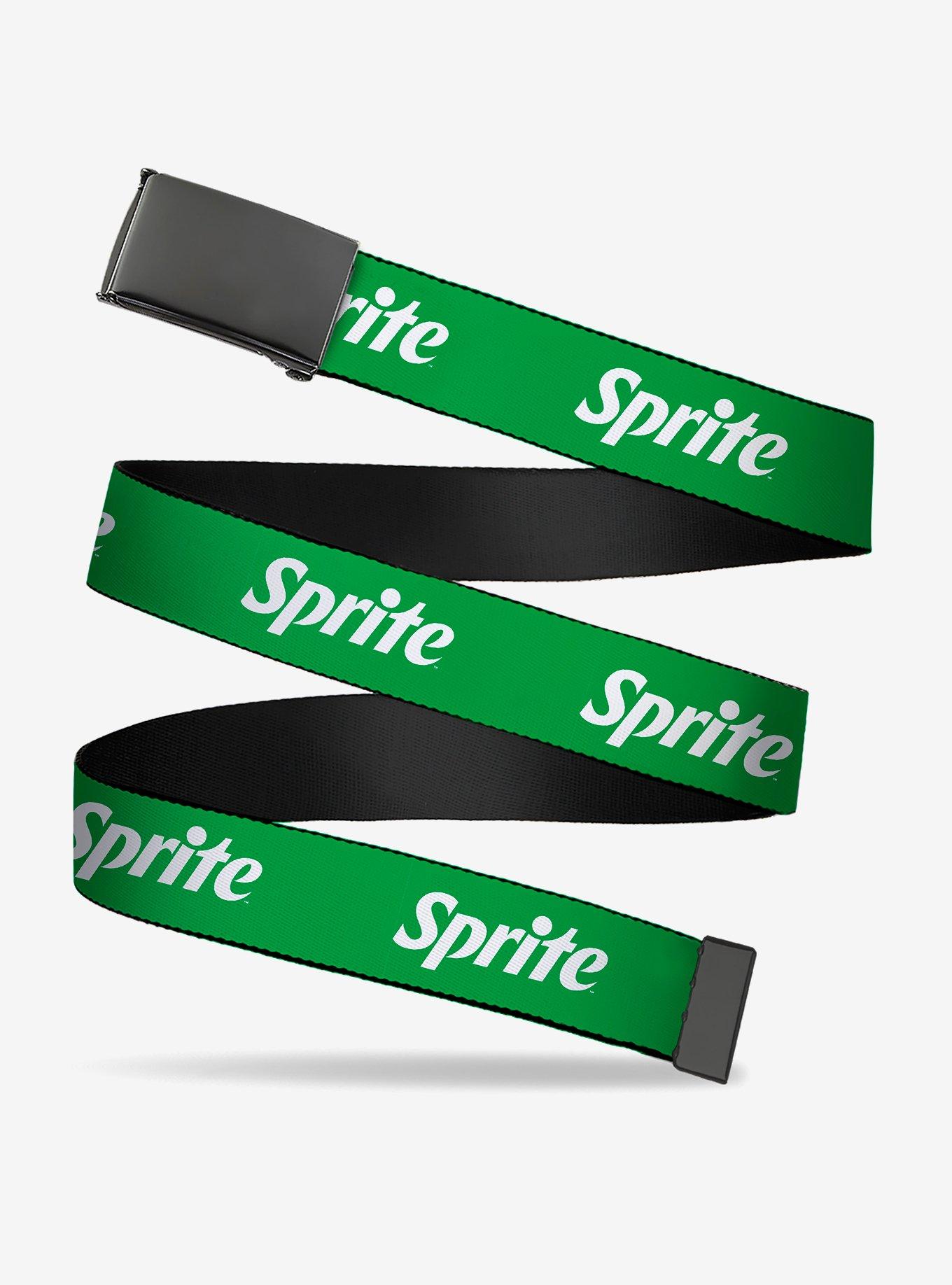 Sprite Logo Clamp Buckle Belt