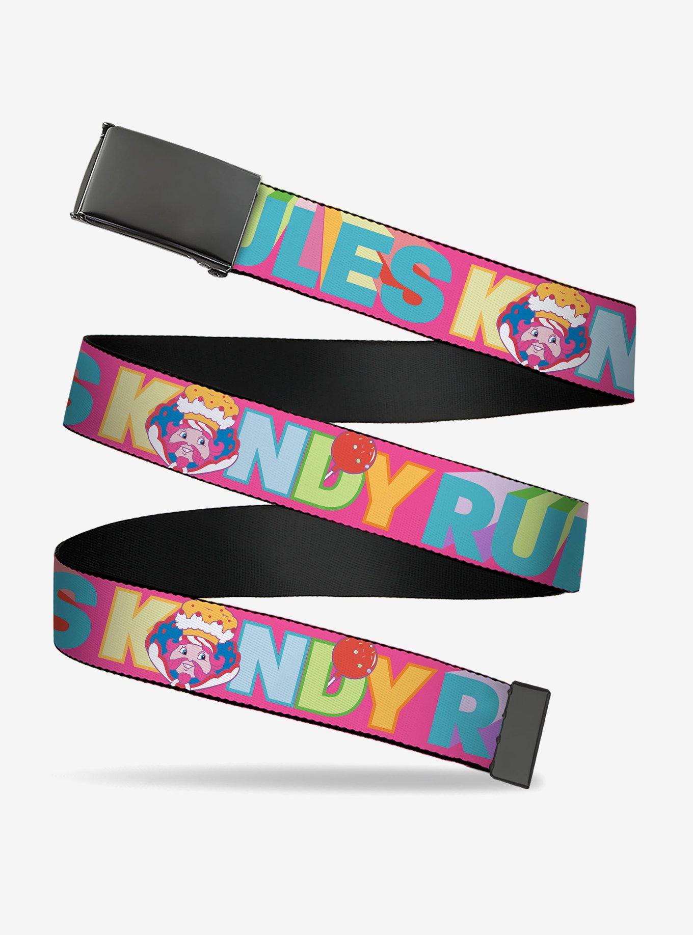 Candy Land Kandy Rules King Kandy Face Multi Clamp Buckle Belt, , hi-res