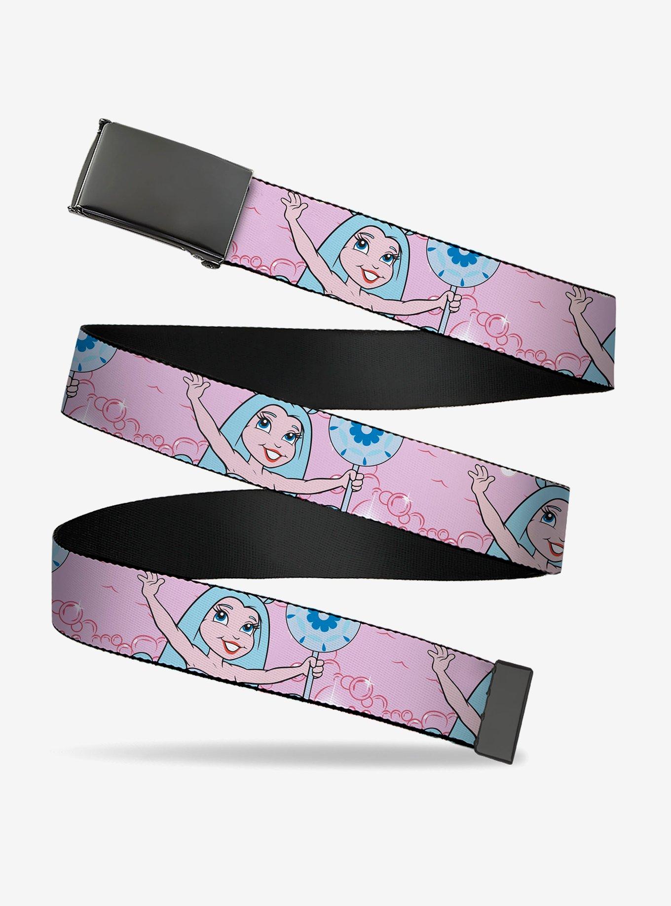 Candy Land Queen Frostine Pose and Float Bubbles Clamp Buckle Belt