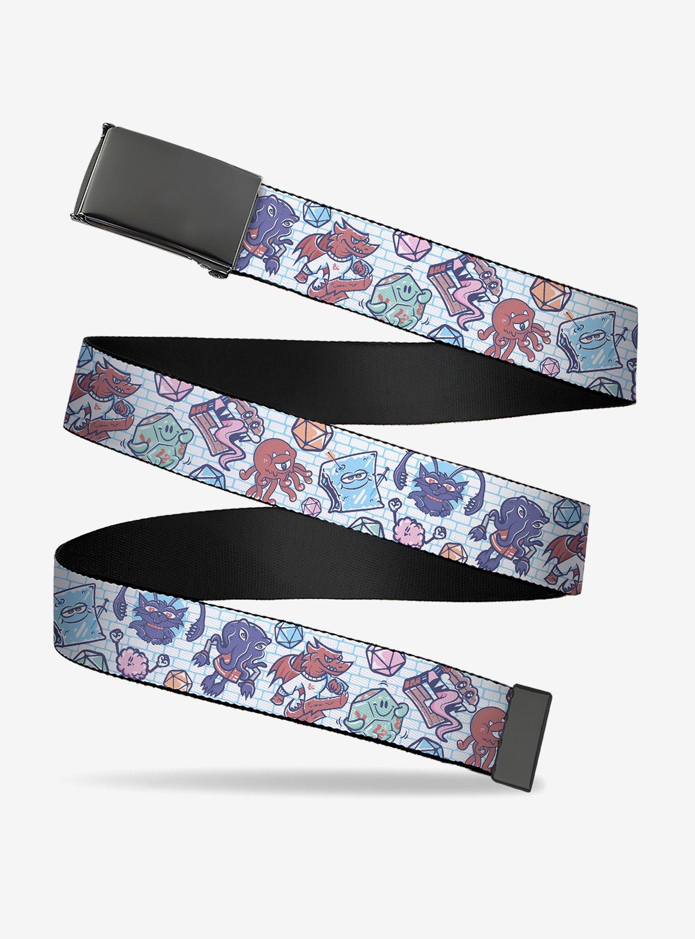Dungeons & Dragons Icons Doodle Multi Clamp Buckle Belt