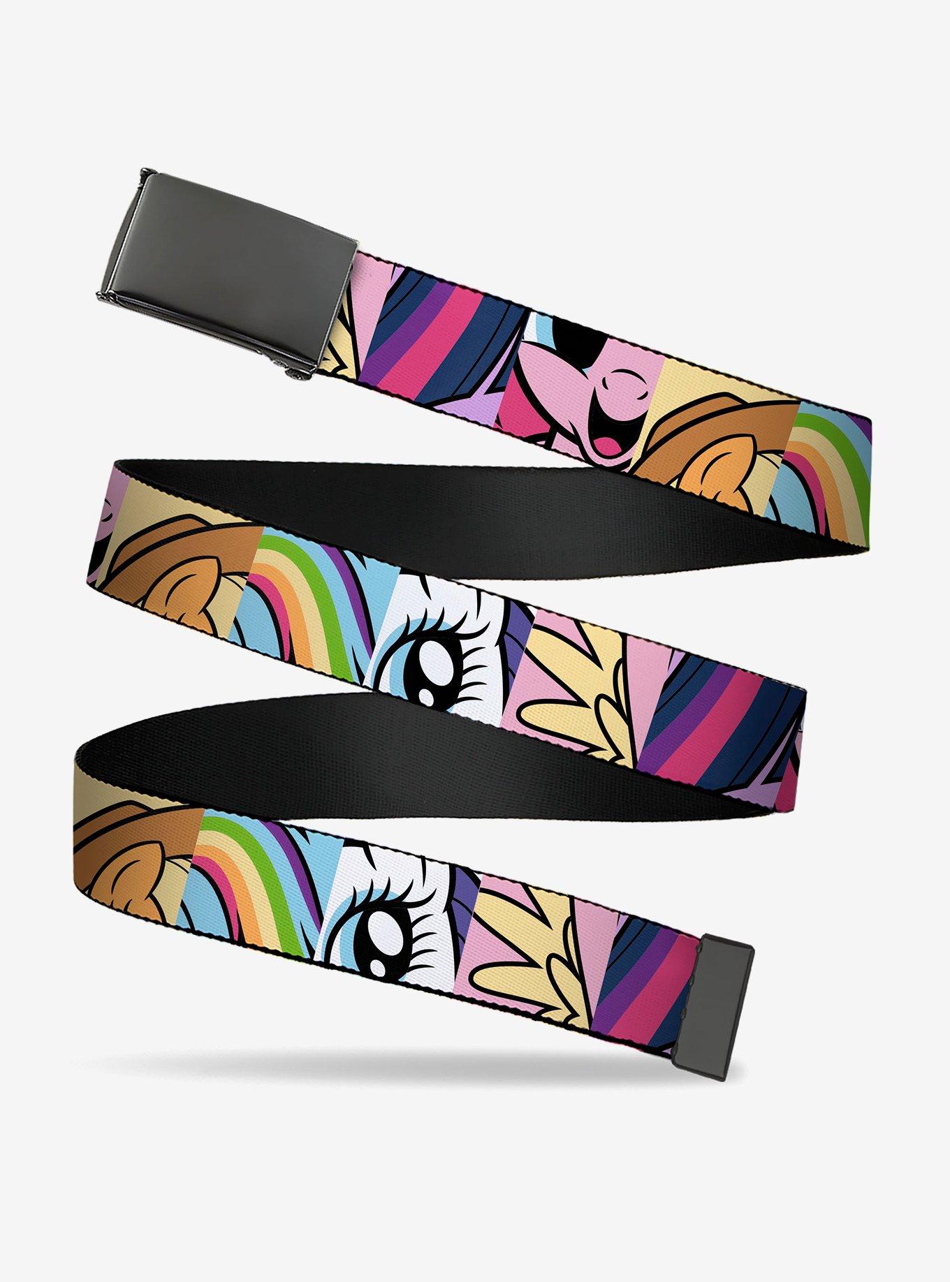 My Little Pony Friendship Is Magic Close Up Blocks Clamp Buckle Belt