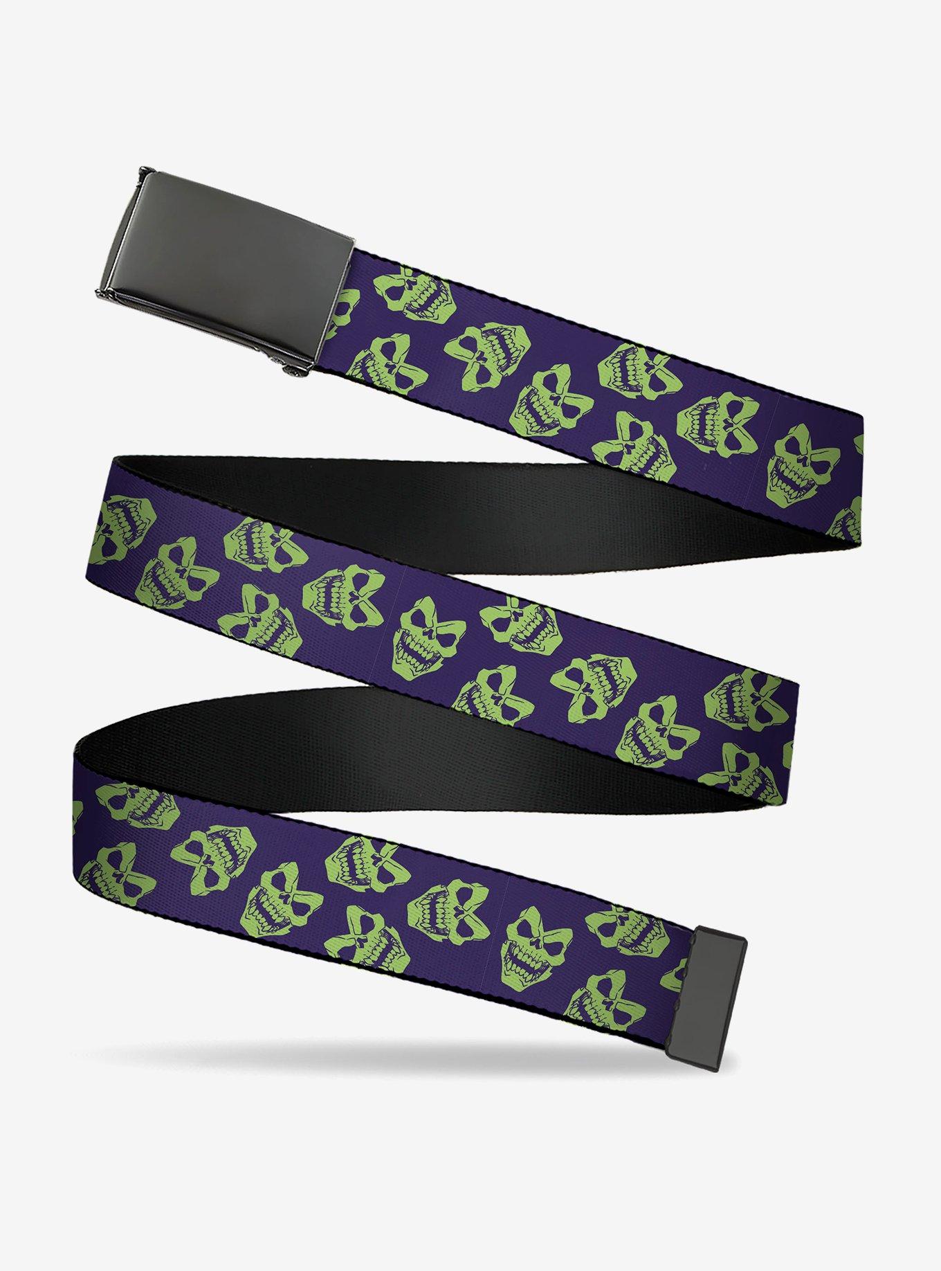 Masters of The Universe Skeletor Expressions Scattered Clamp Buckle Belt