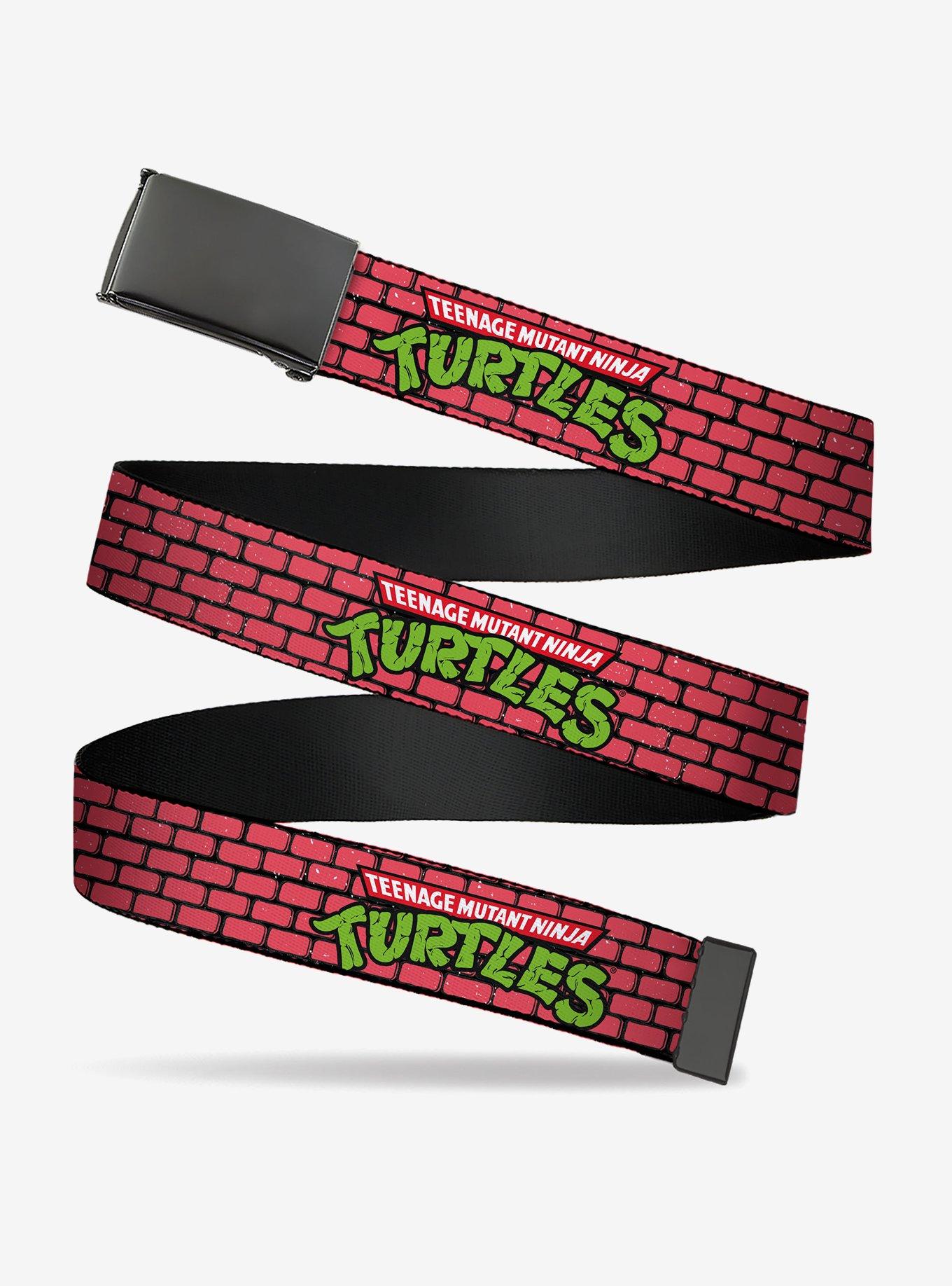 Teenage Mutant Ninja Turtles Brick Title Logo Clamp Buckle Belt