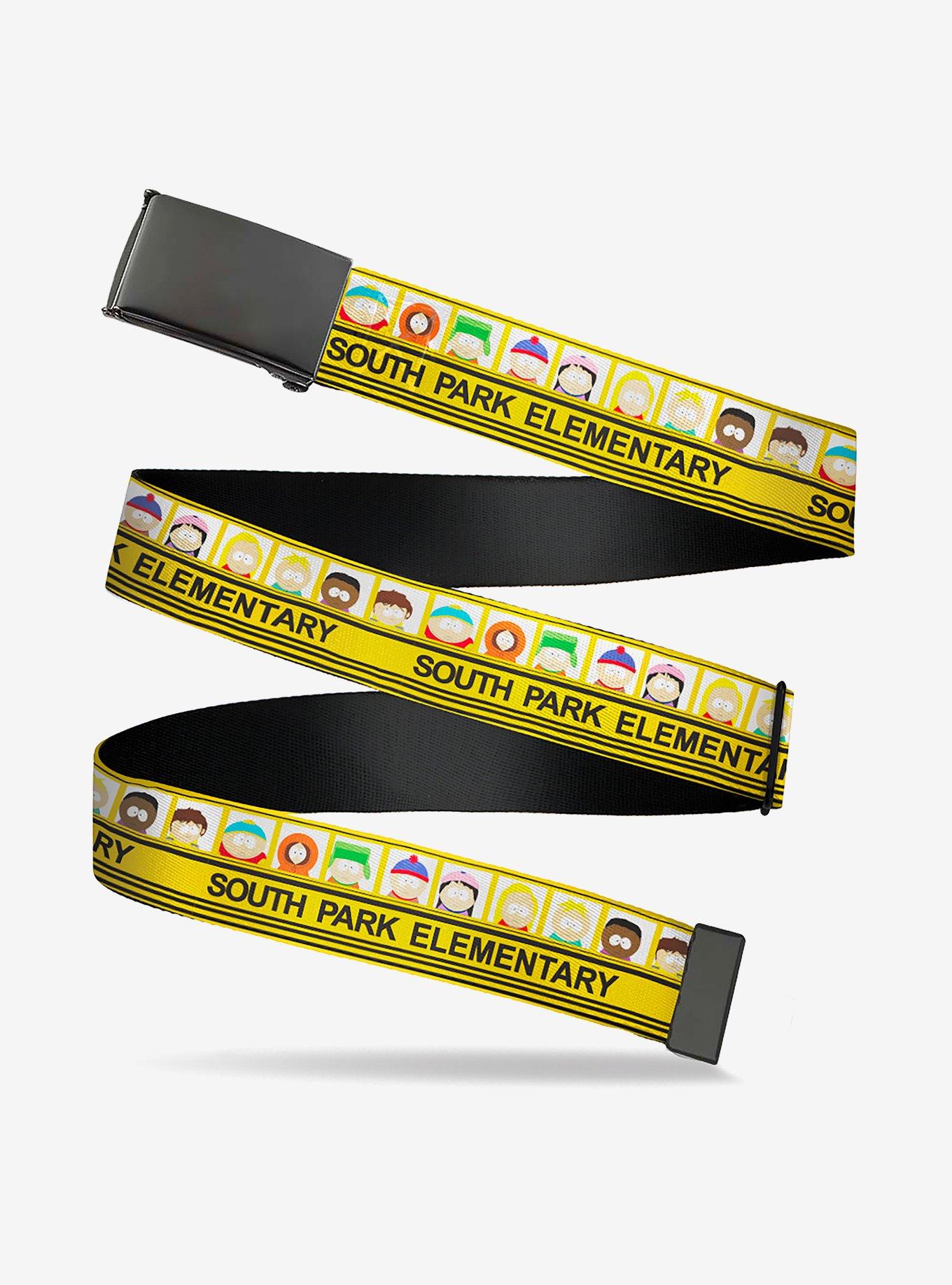 South Park Elementary School Bus Characters Pose Clamp Buckle Belt