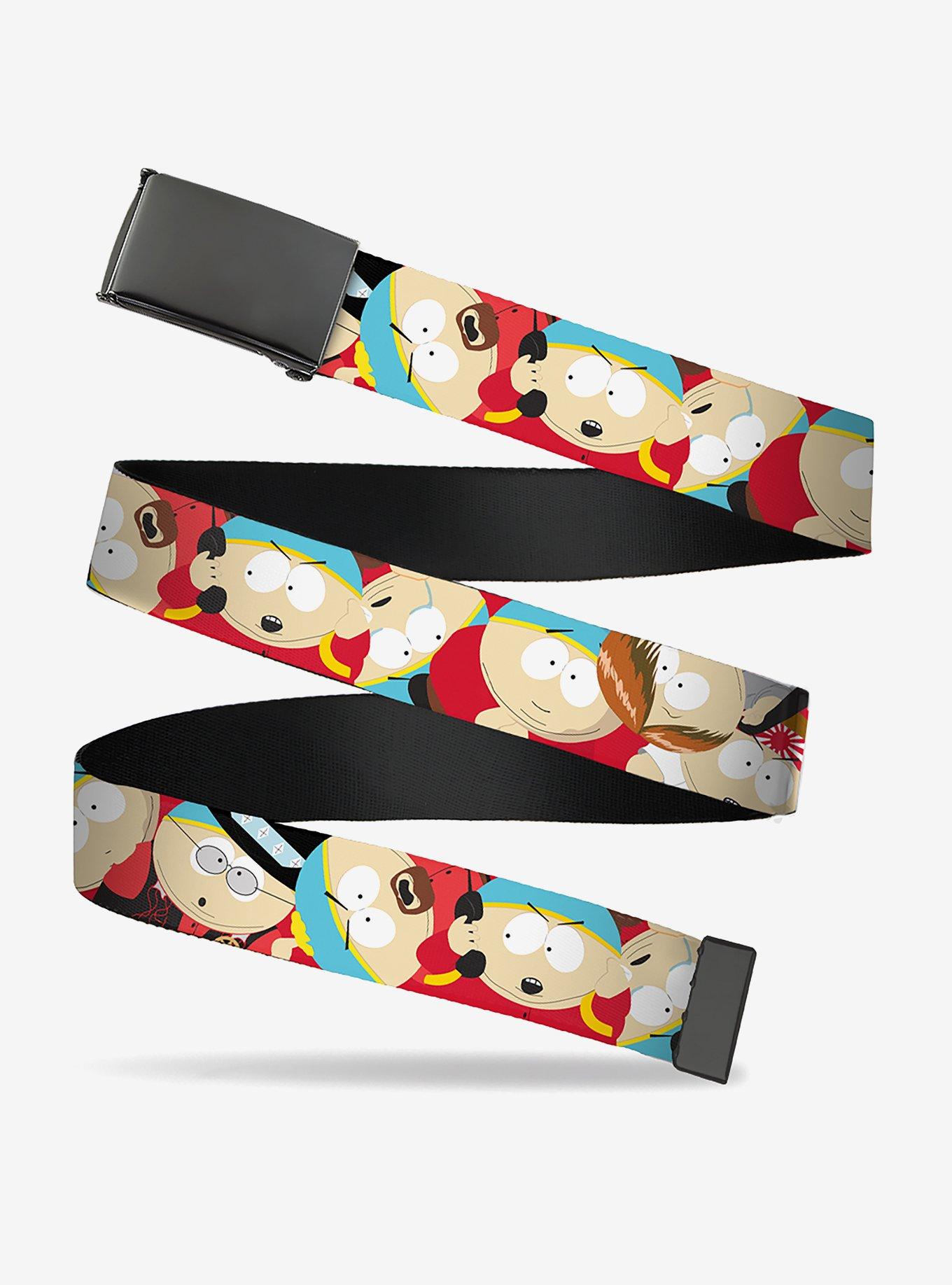 South Park Cartman Expressions Stacked Clamp Buckle Belt