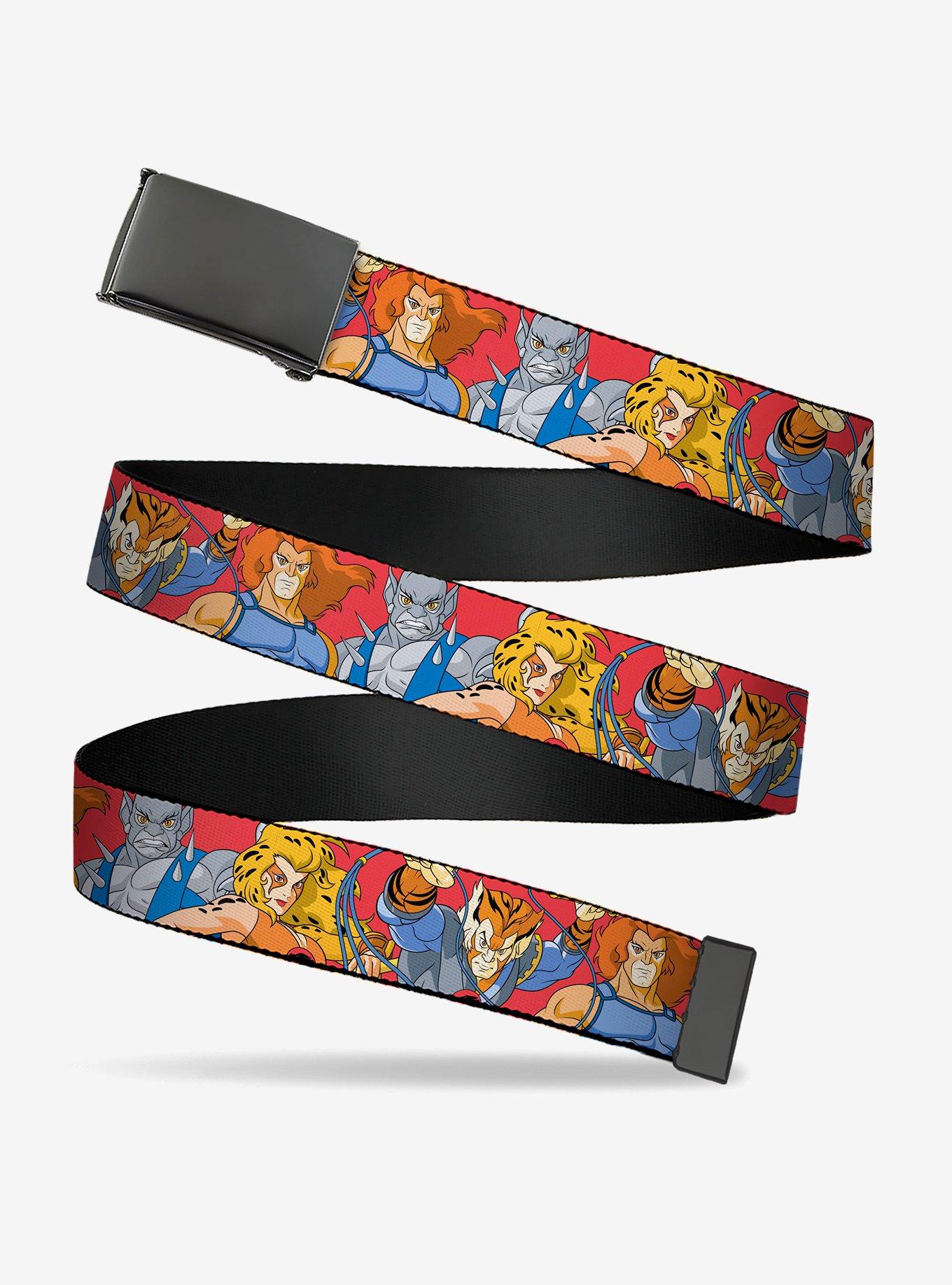 Thundercats Four Character Group Pose Clamp Buckle Belt