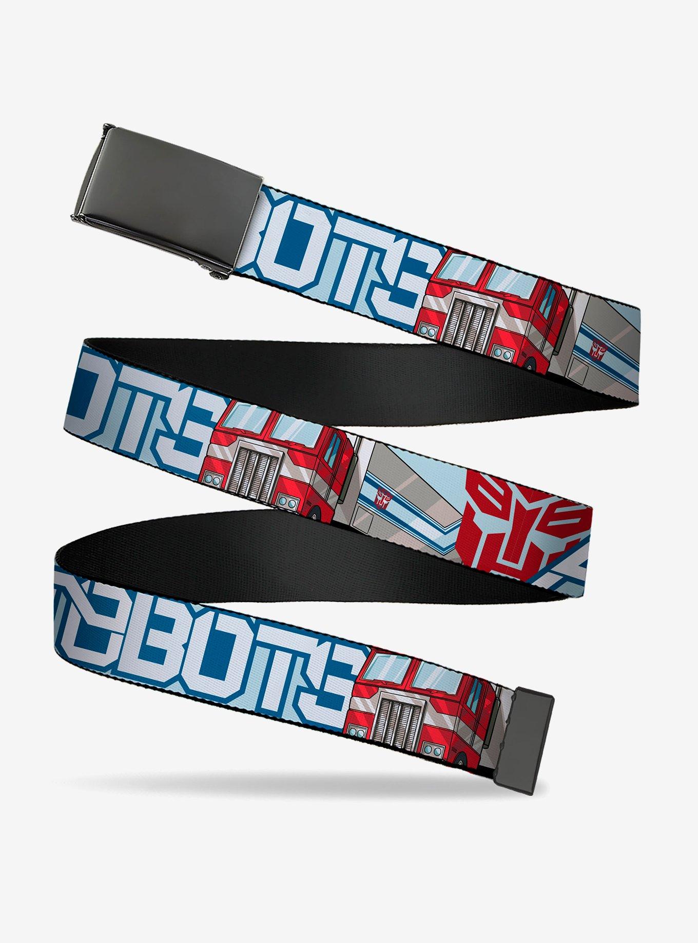 Transformers Autobots Optimus Prime Semi Truck Collage Clamp Buckle Belt, , hi-res