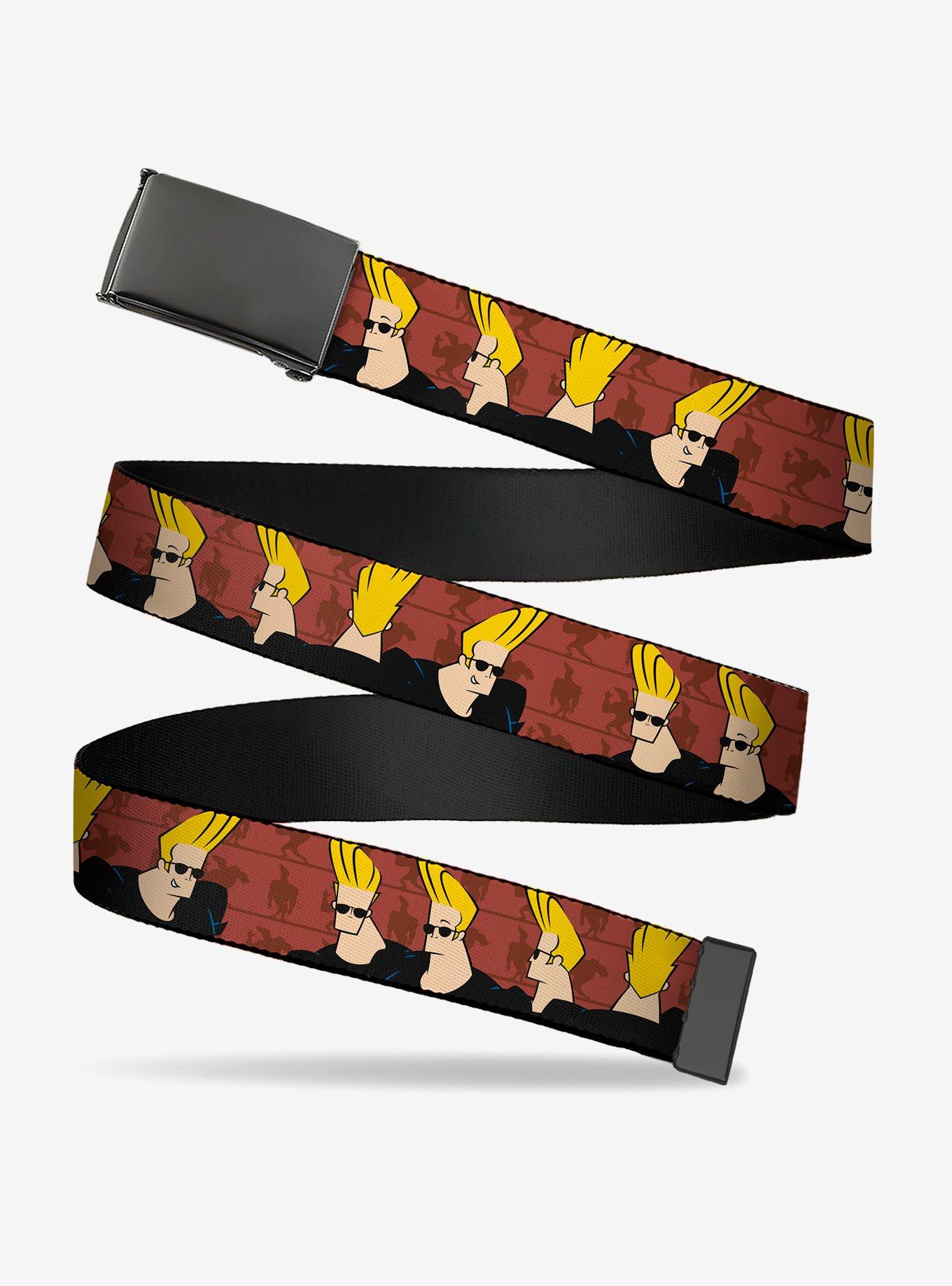 Johnny Bravo Pose Turns Clamp Buckle Belt
