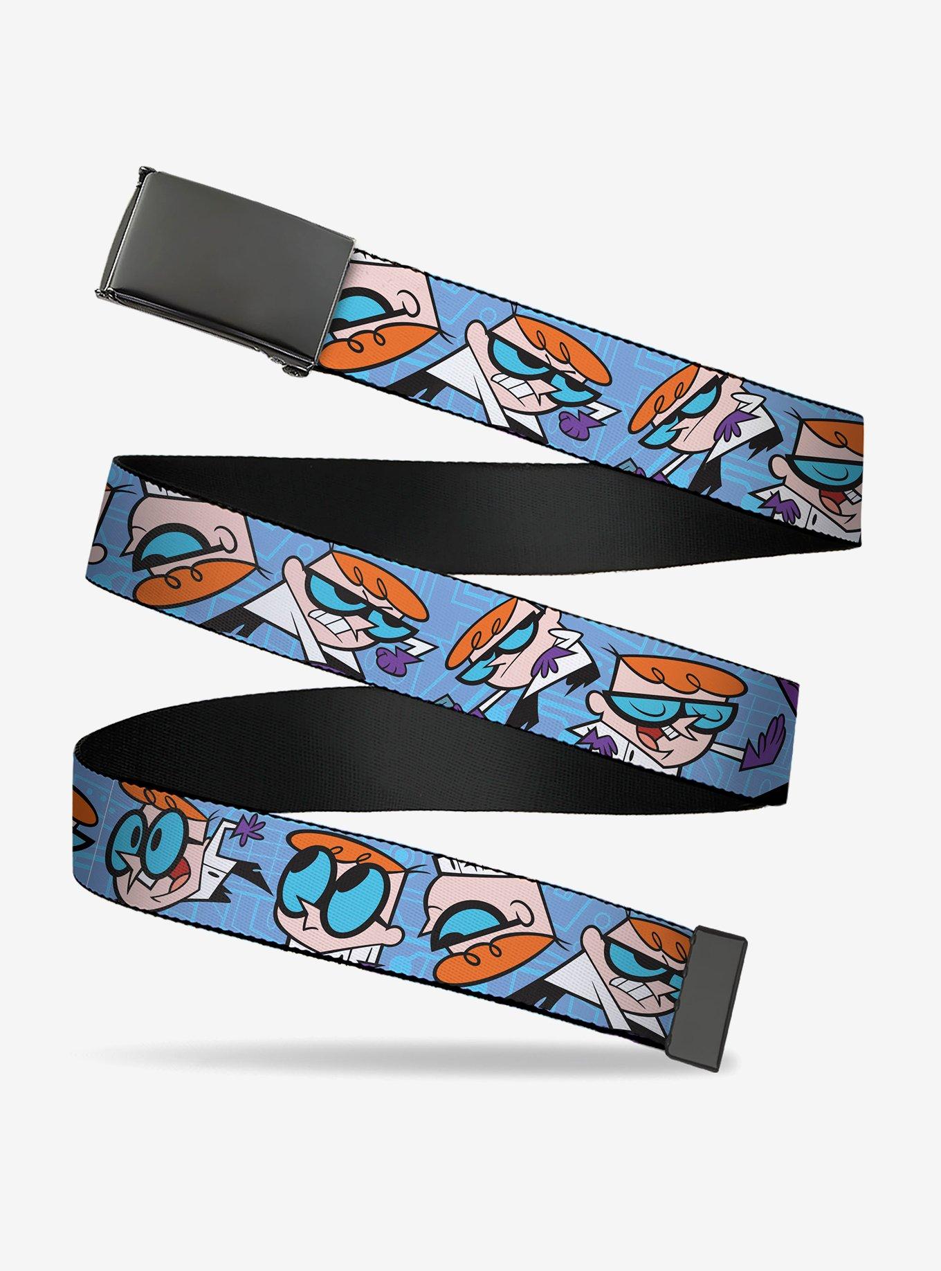 Dexter's Laboratory Dexter Poses Clamp Buckle Belt, , hi-res