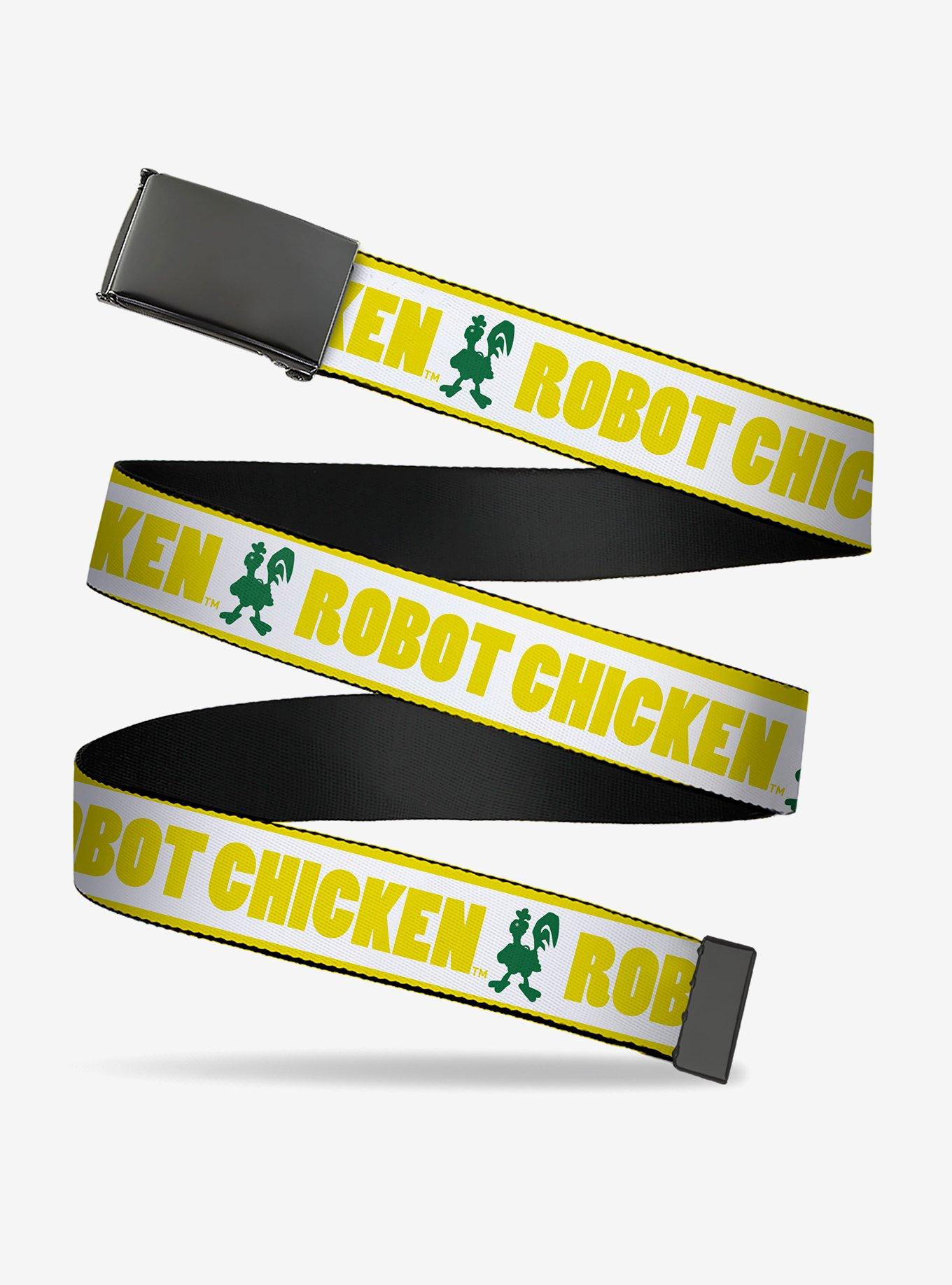 Robot Chicken Silhouette Clamp Buckle Belt