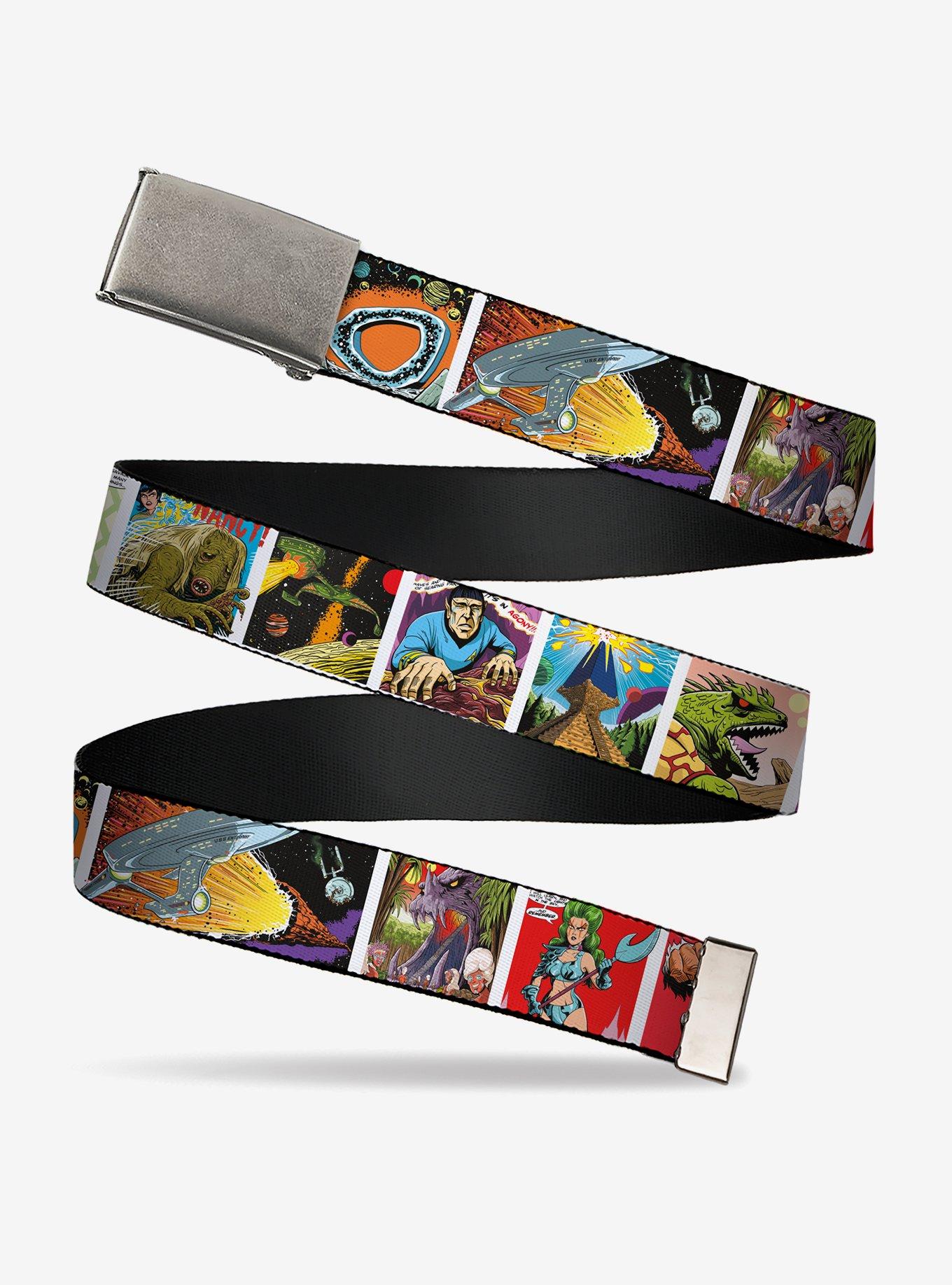 Star Trek 50th Risk Is Our Business Mick Cassidy Illustration Clamp Buckle Belt