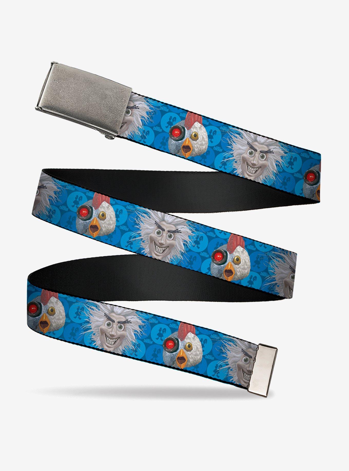 Robot Chicken and Mad Scientist Expressions Clamp Buckle Belt