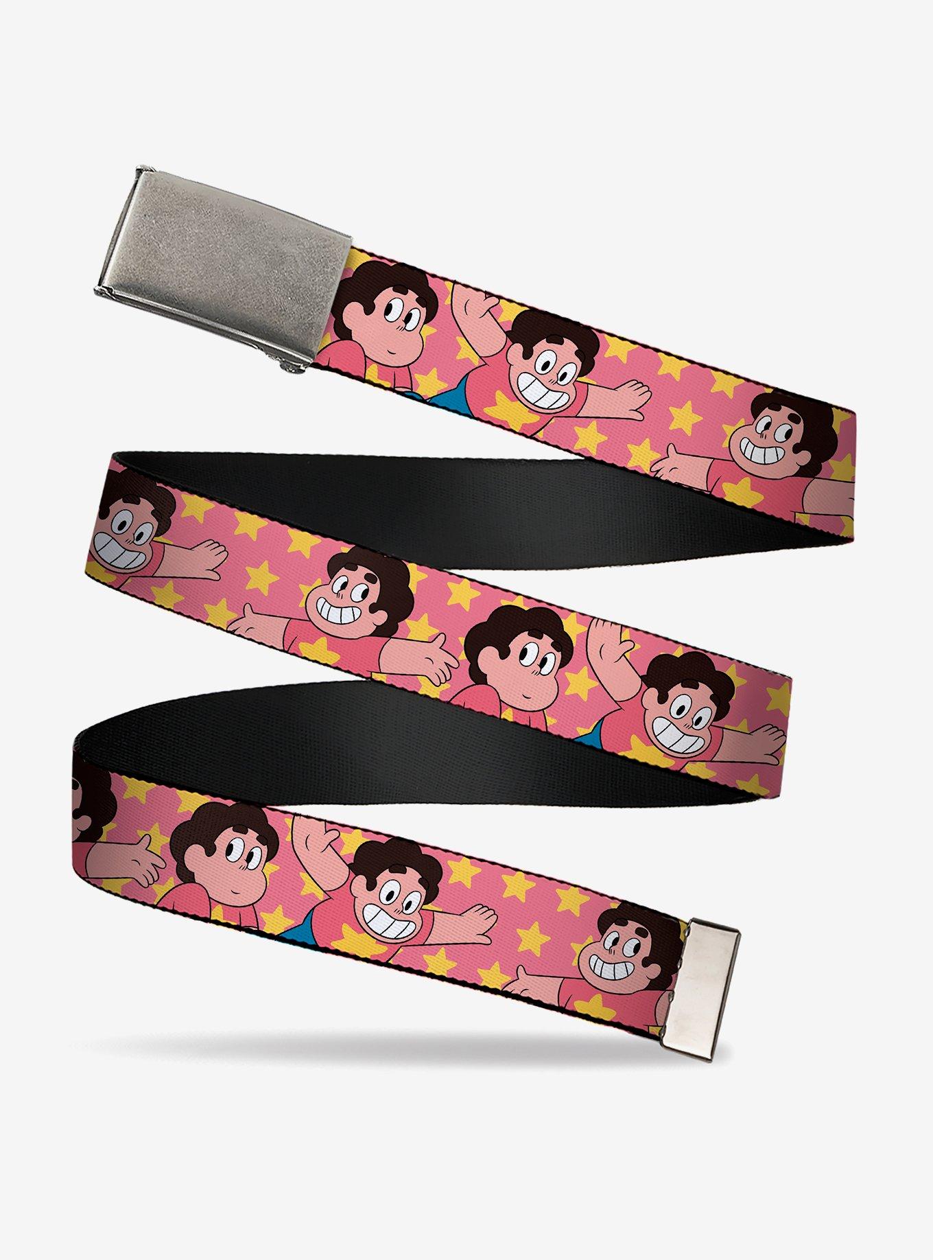Steven Universe Poses and Stars Clamp Buckle Belt, , hi-res