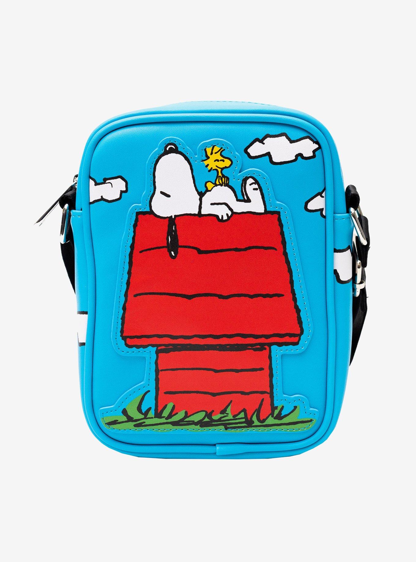 Peanuts The Secret of Life Snoopy and Woodstock Dog House Pose Crossbody Bag, , hi-res