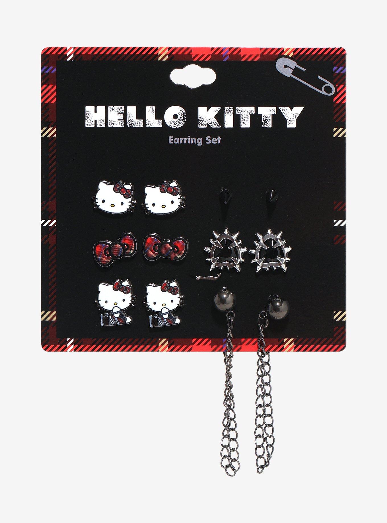 Hello Kitty Punk Earring Set, , hi-res